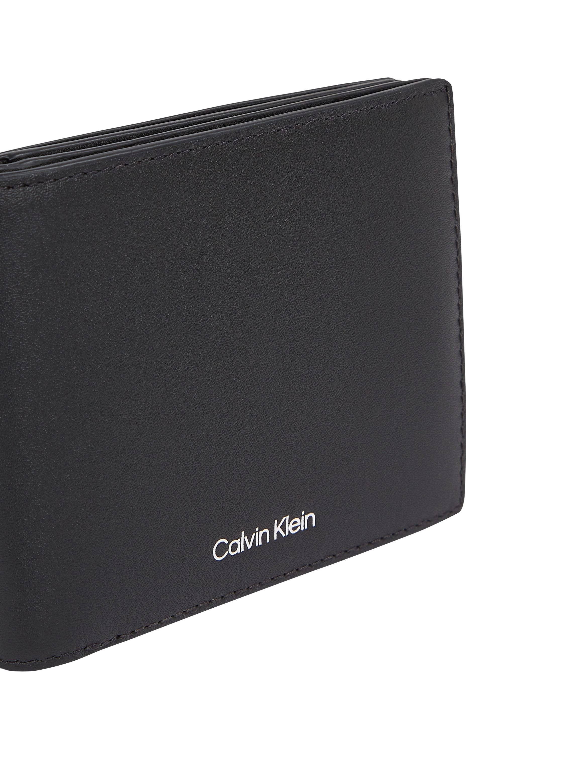 Calvin Klein Geldbörse »CK SLEEK BIFOLD 5CC W/COIN«, Portemonnaie, Geldbeutel Herren aus Leder