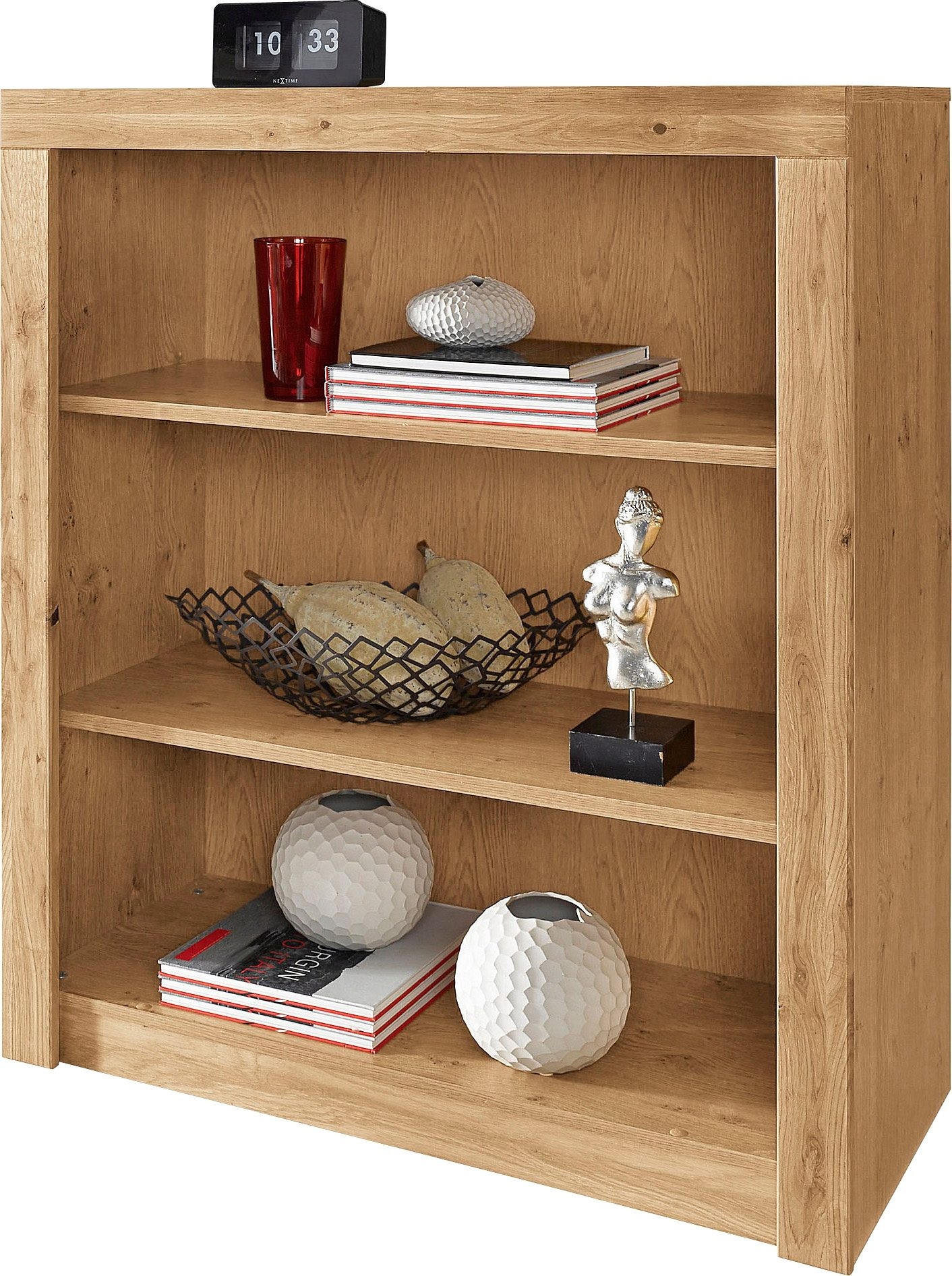 VOGL Möbelfabrik Bücherregal "Toronto", in 2 Höhen, Breite 90 cm, teilmassi günstig online kaufen