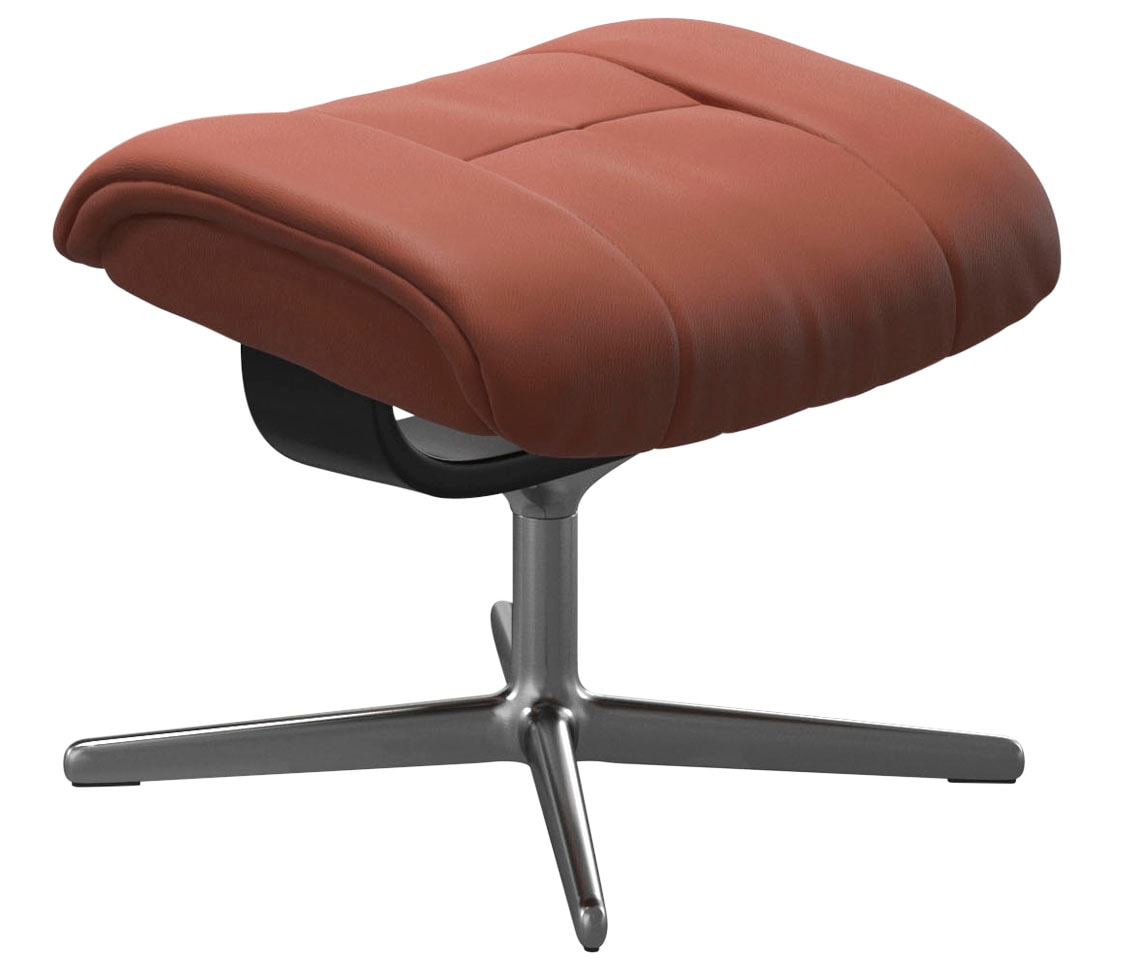 Stressless Fußhocker "Mayfair" mit Cross Base, Größe S, M & L, Holzakzent Schwarz