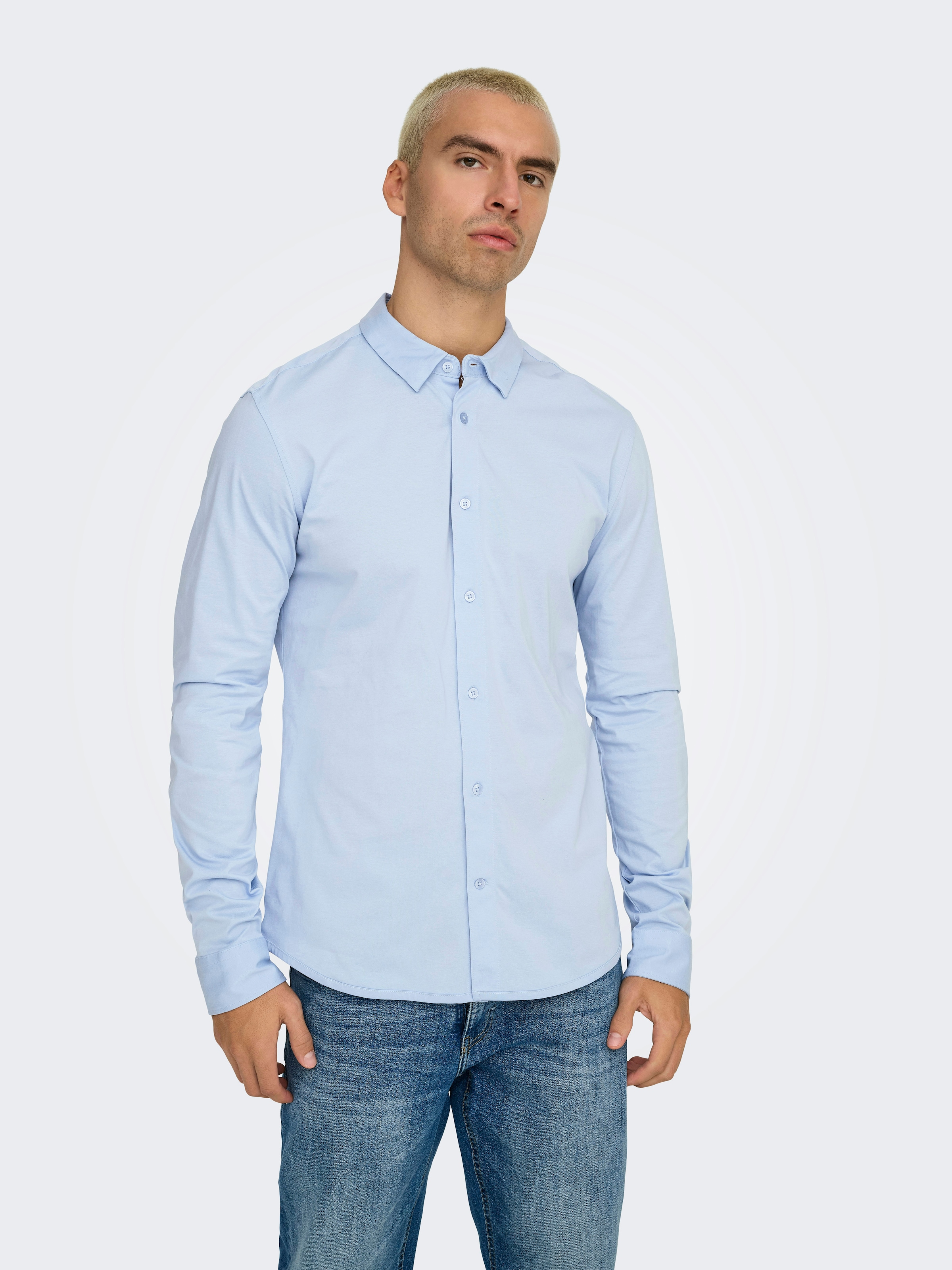 ONLY & SONS Langarmhemd "ONSROBIN B/U LS STRETCH SHIRT NOOS" günstig online kaufen