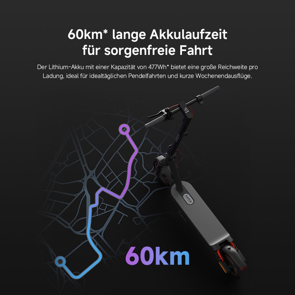 Xiaomi E-Scooter »Electric Scooter 5 Max«, Electric Scooter, mit Straßenzulassung, bis zu 60 km Reichweite