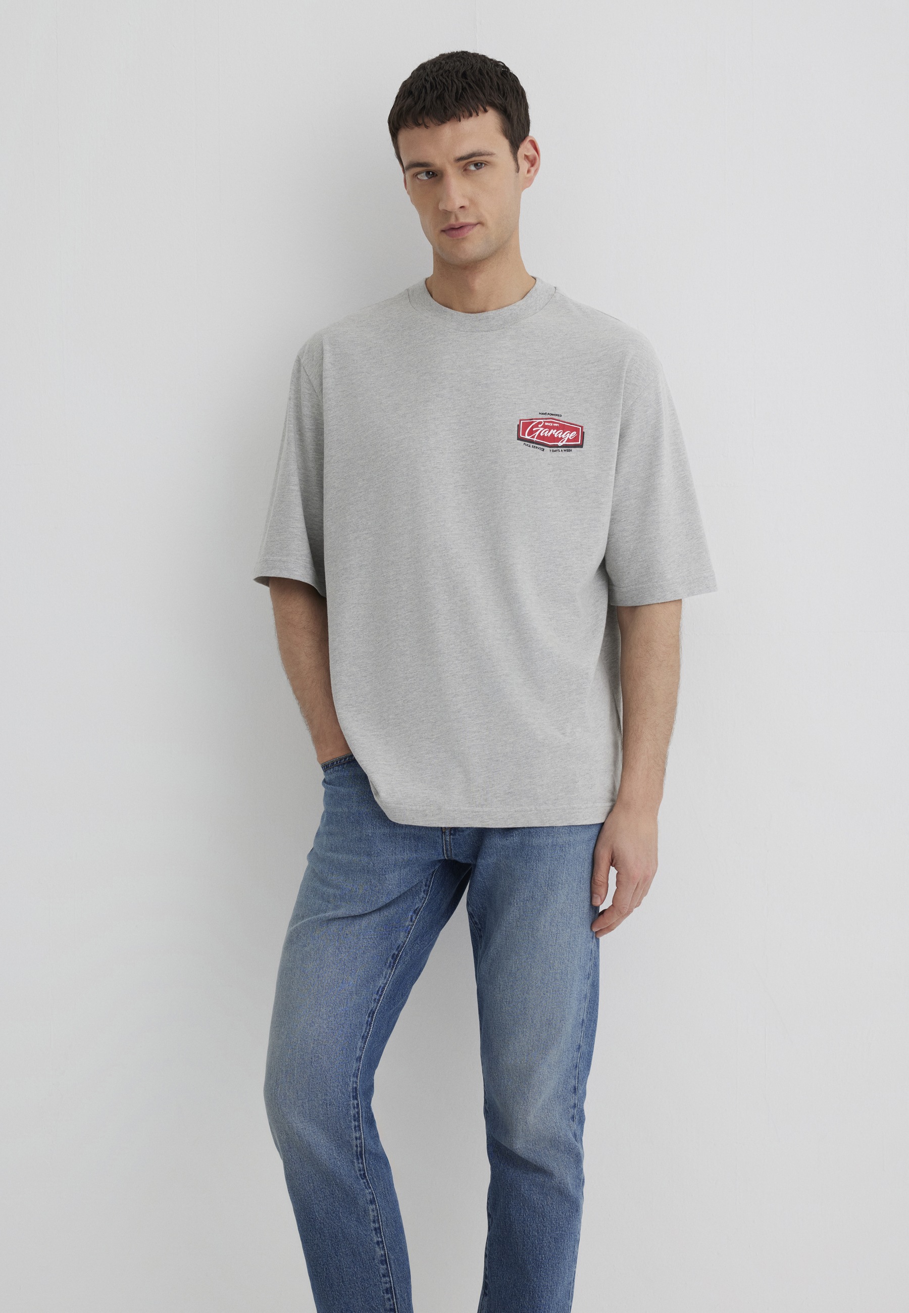 Thumbnail - Mavi T-Shirt "GARAGE PRINTED TEE" Backprint Tee