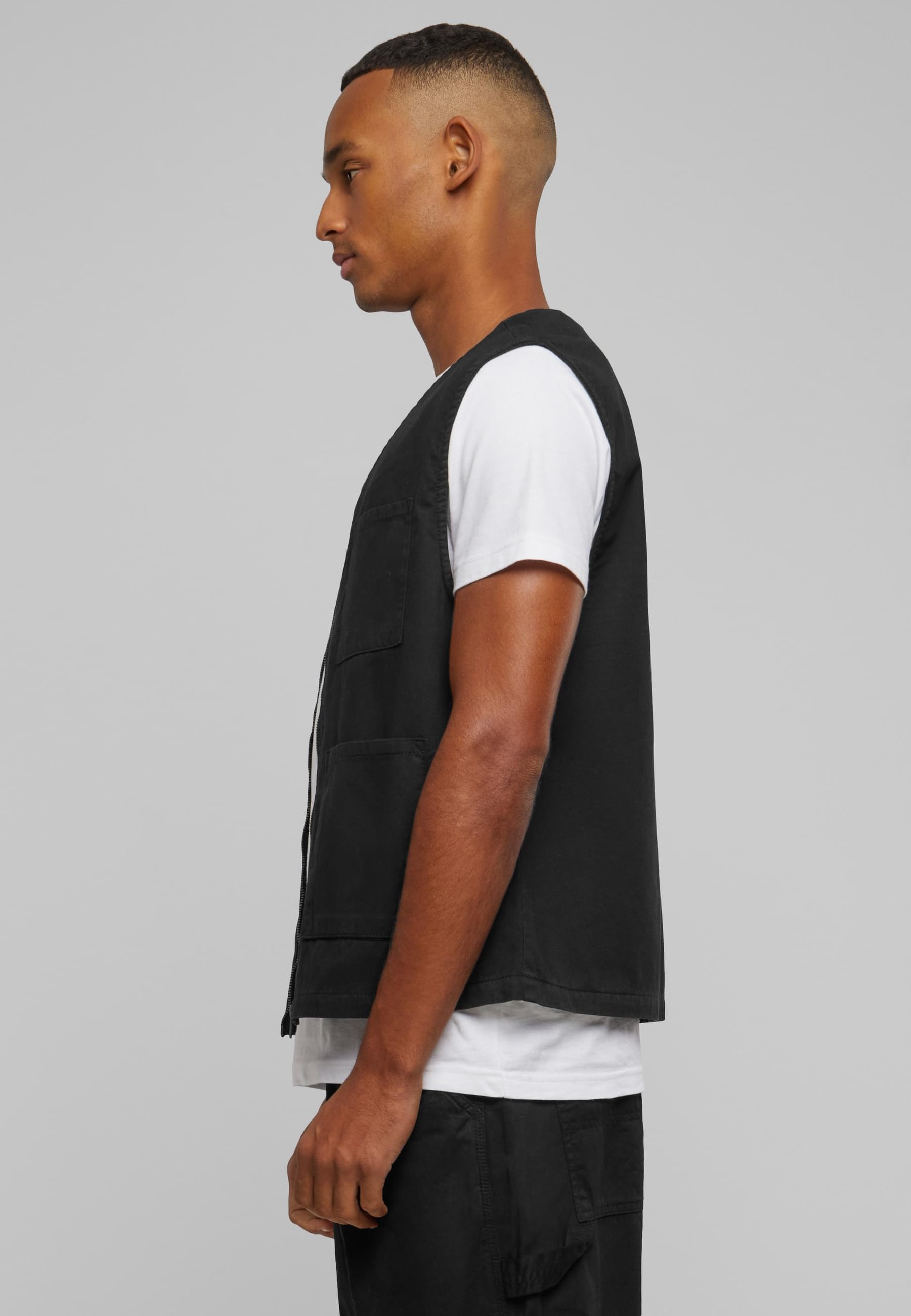 URBAN CLASSICS Steppweste »Urban Classics Herren Organic Cotton Vest«, (1 tlg.)