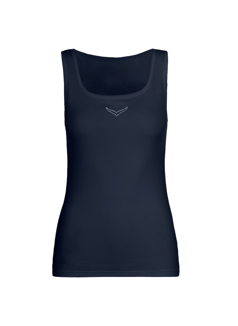 Trigema Tanktop "TRIGEMA Trägershirt mit Kristallsteinen" 1 Stk. tlg. günstig online kaufen