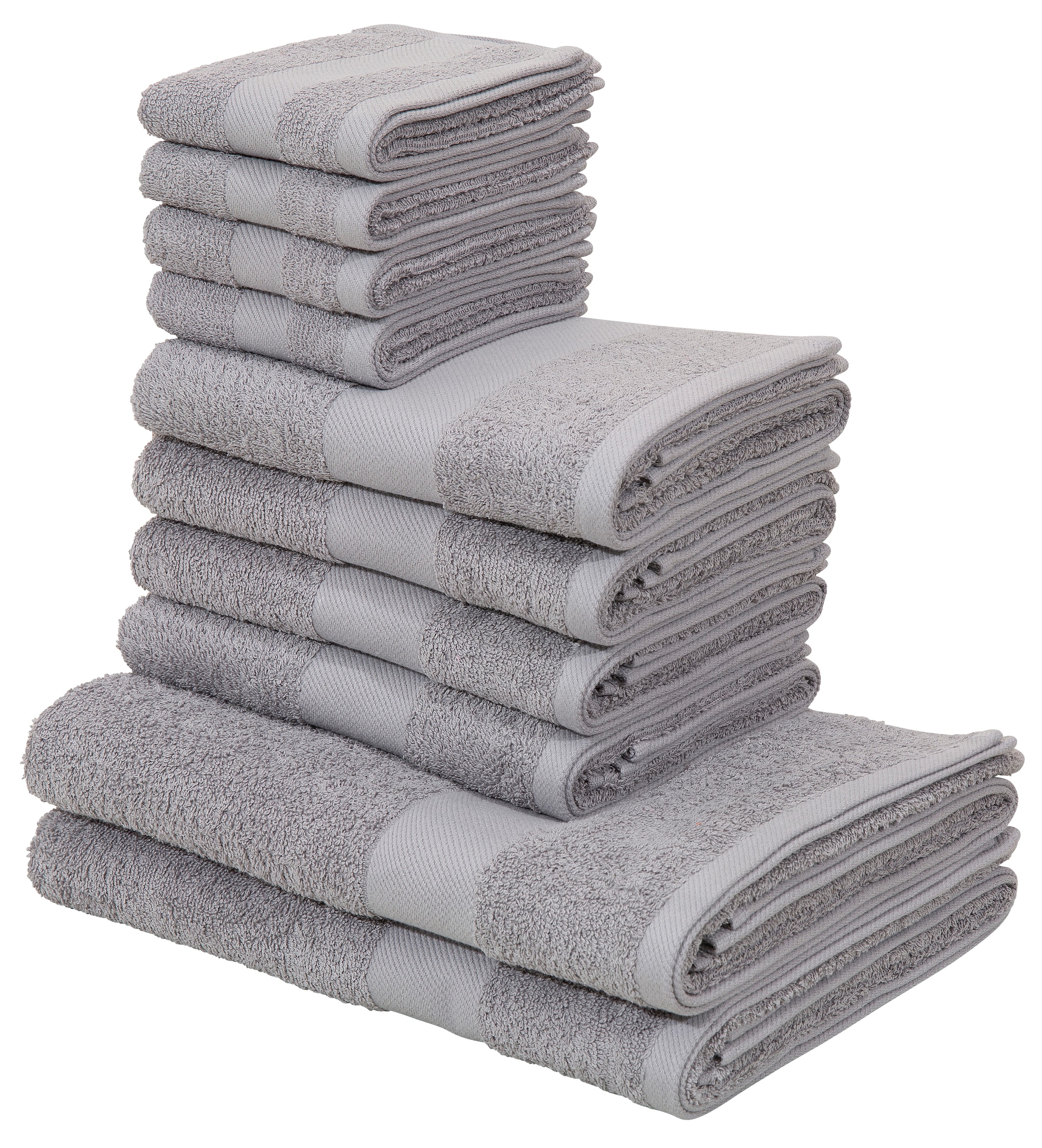 Handtücher Sets grau auf Rechnung kaufen | BAUR