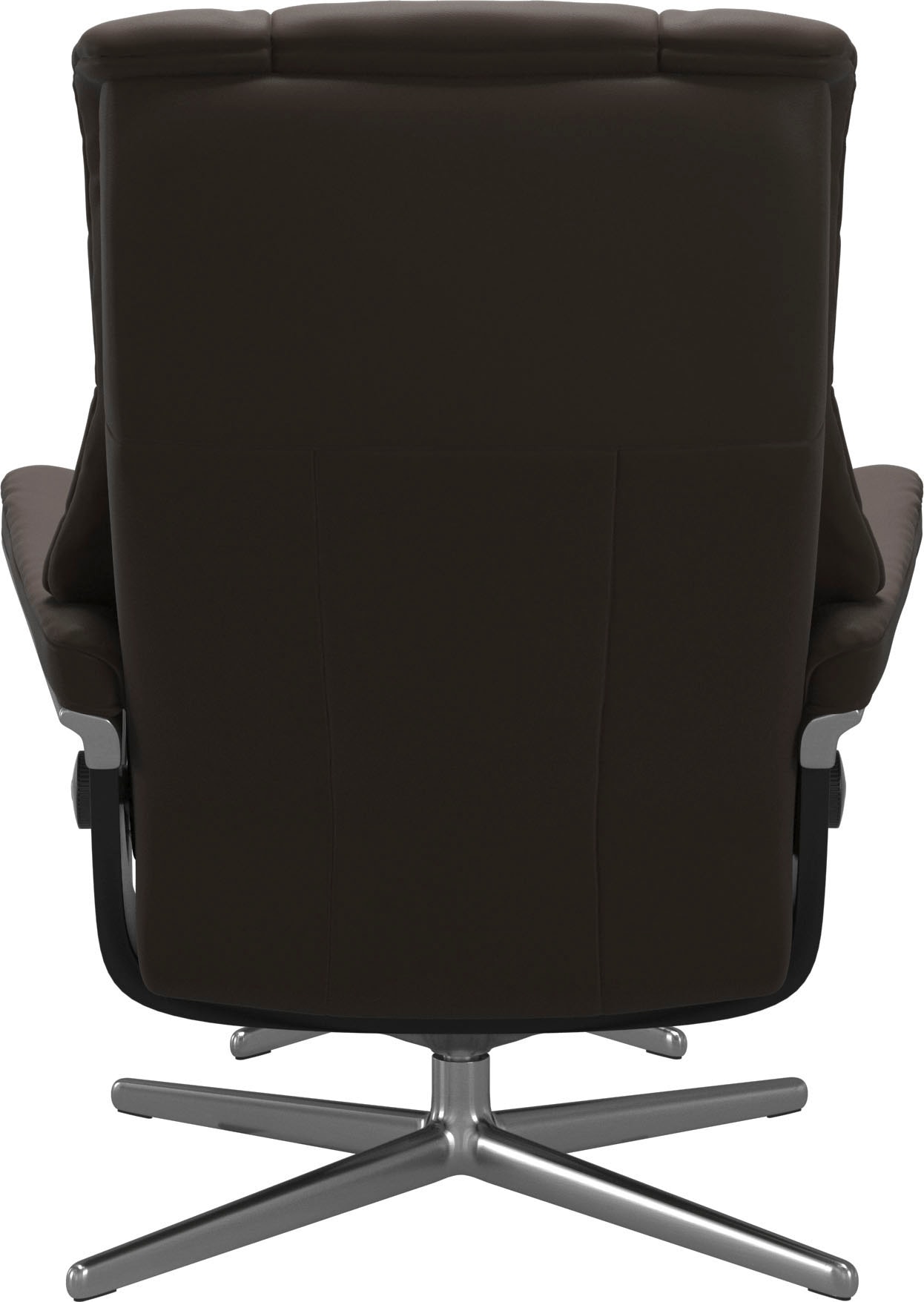 Stressless® Relaxsessel »Mayfair«, (Set, Relaxsessel mit Hocker), mit Hocker, mit Cross Base, Größe S, M & L, Holzakzent Schwarz