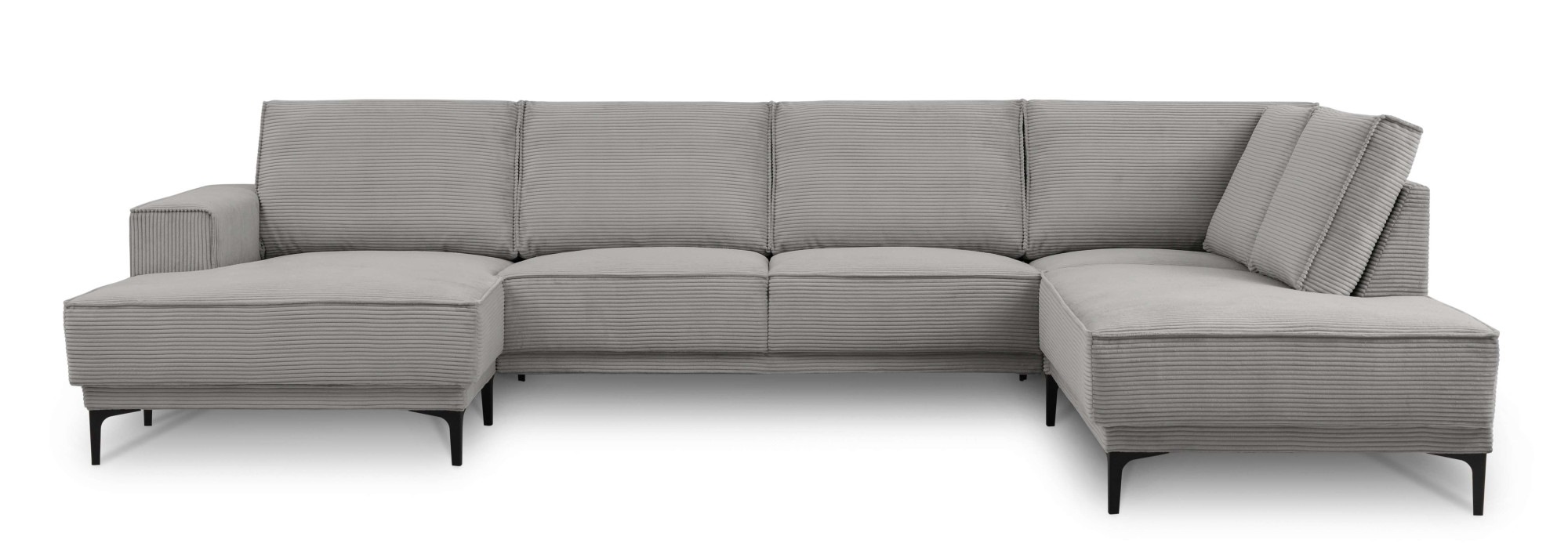 PLACES OF STYLE Wohnlandschaft "XXL Sofa Oland, Struktur, Flachgewebe, Luxu günstig online kaufen