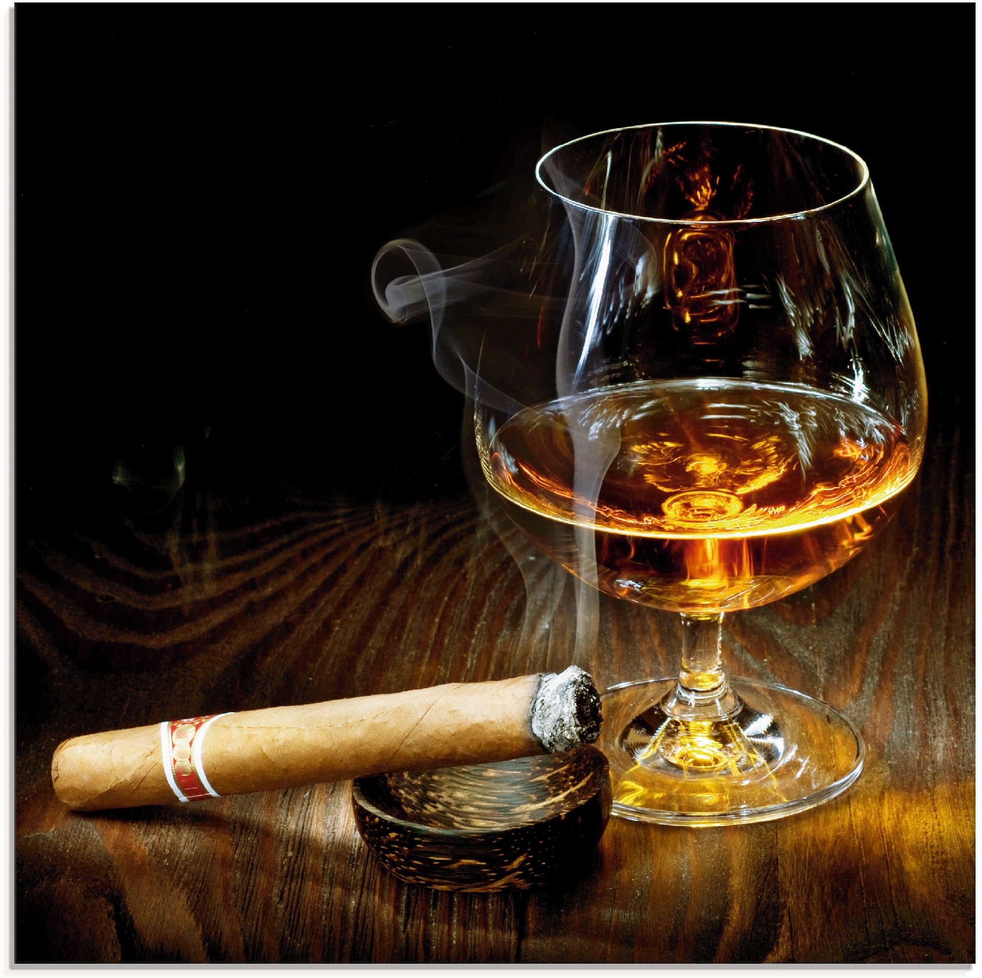 »Zigarre St.), Cognac«, kaufen (1 und Glasbild Größen BAUR Zigarren, in Artland verschiedenen |