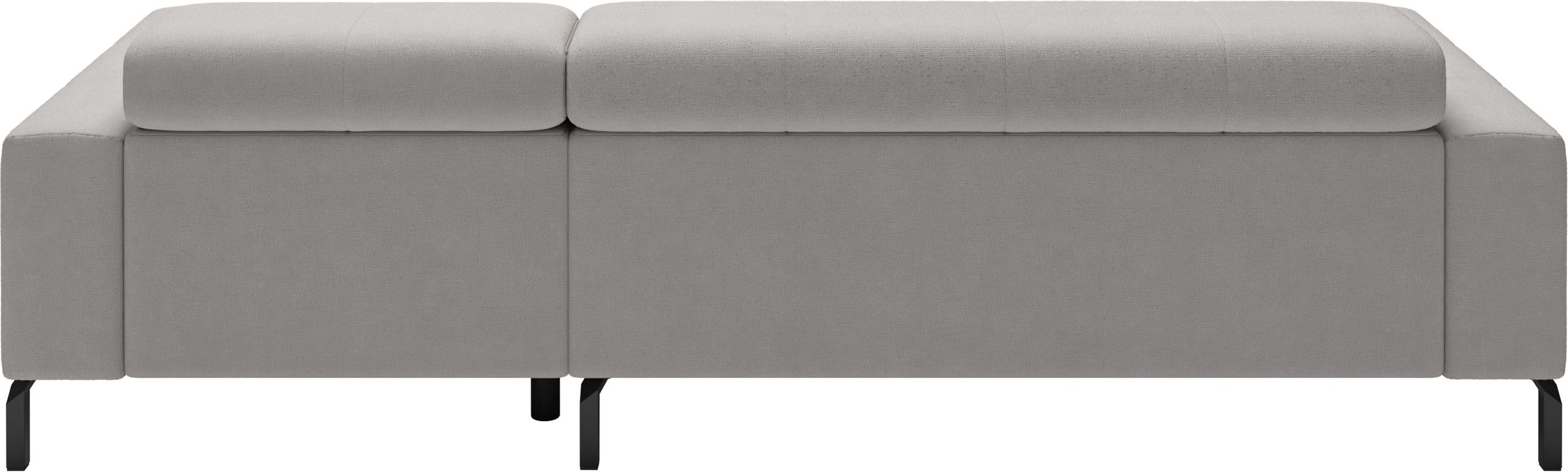 Ecksofa HOME AFFAIRE "Ecksofa Claya, L-Form, Kopfteilverstellung, Breite 258 cm", light grau, B:258cm H:71cm T:179cm, 100% Polyester, Sofas, Ecksofa, Moderne Steppung, weicher Polsteraufbau & saugroboterfreundliche Höhe 3