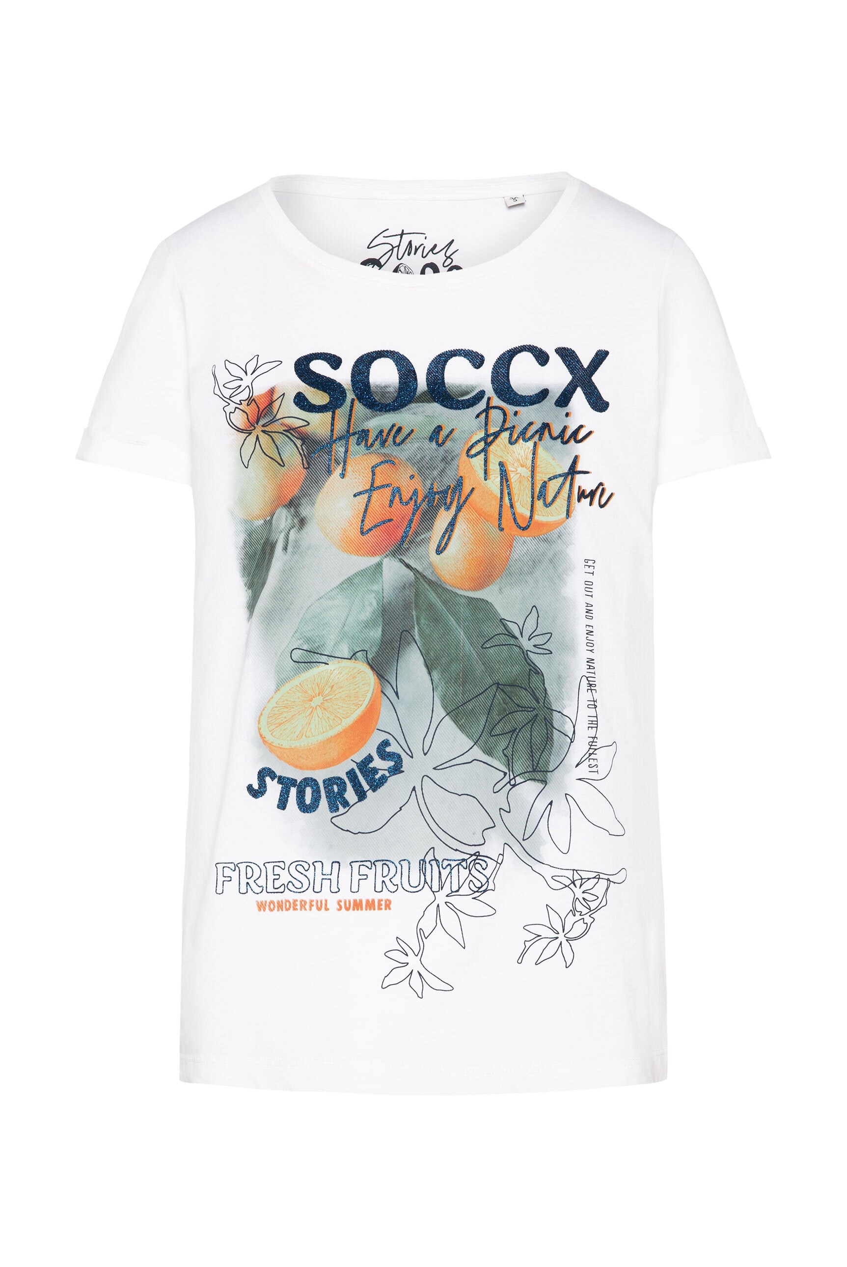 SOCCX Rundhalsshirt, aus Baumwolle