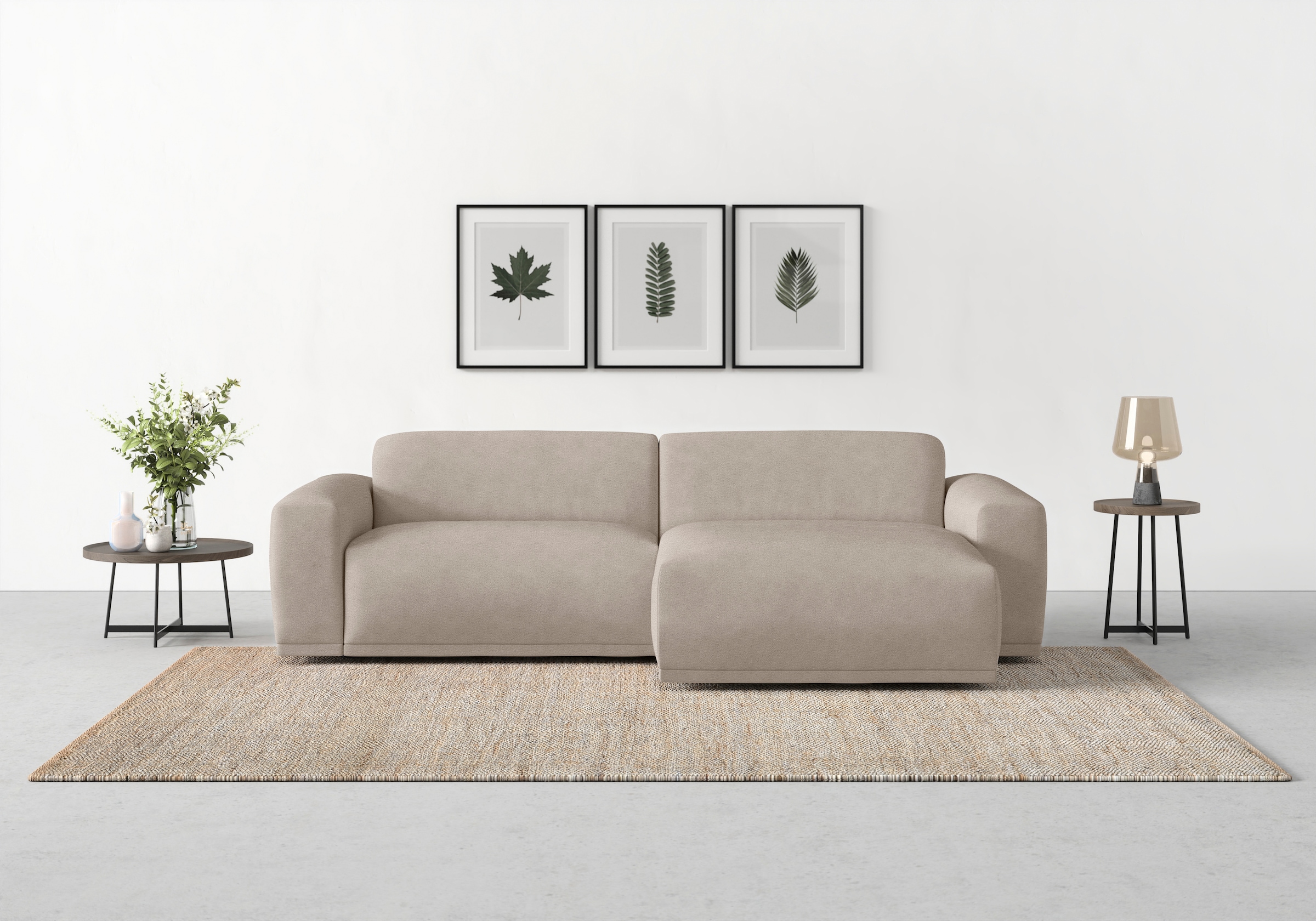 TRENDMANUFAKTUR Ecksofa "Braga, mit hochwertigem Kaltschaum, L-Form, in Cor günstig online kaufen