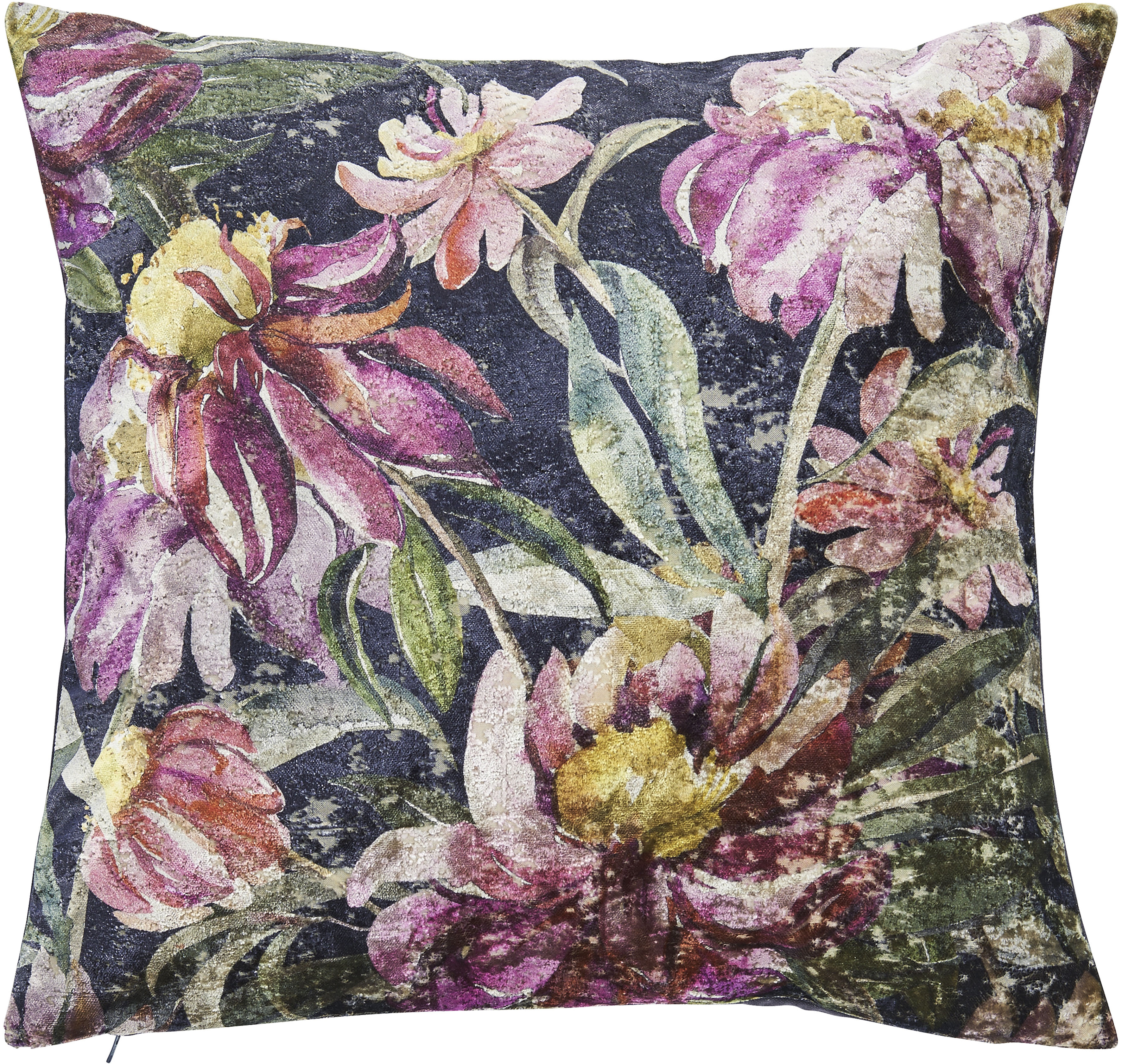 done. Dekokissen "Peonies" Vorderseite im Vintage-Look