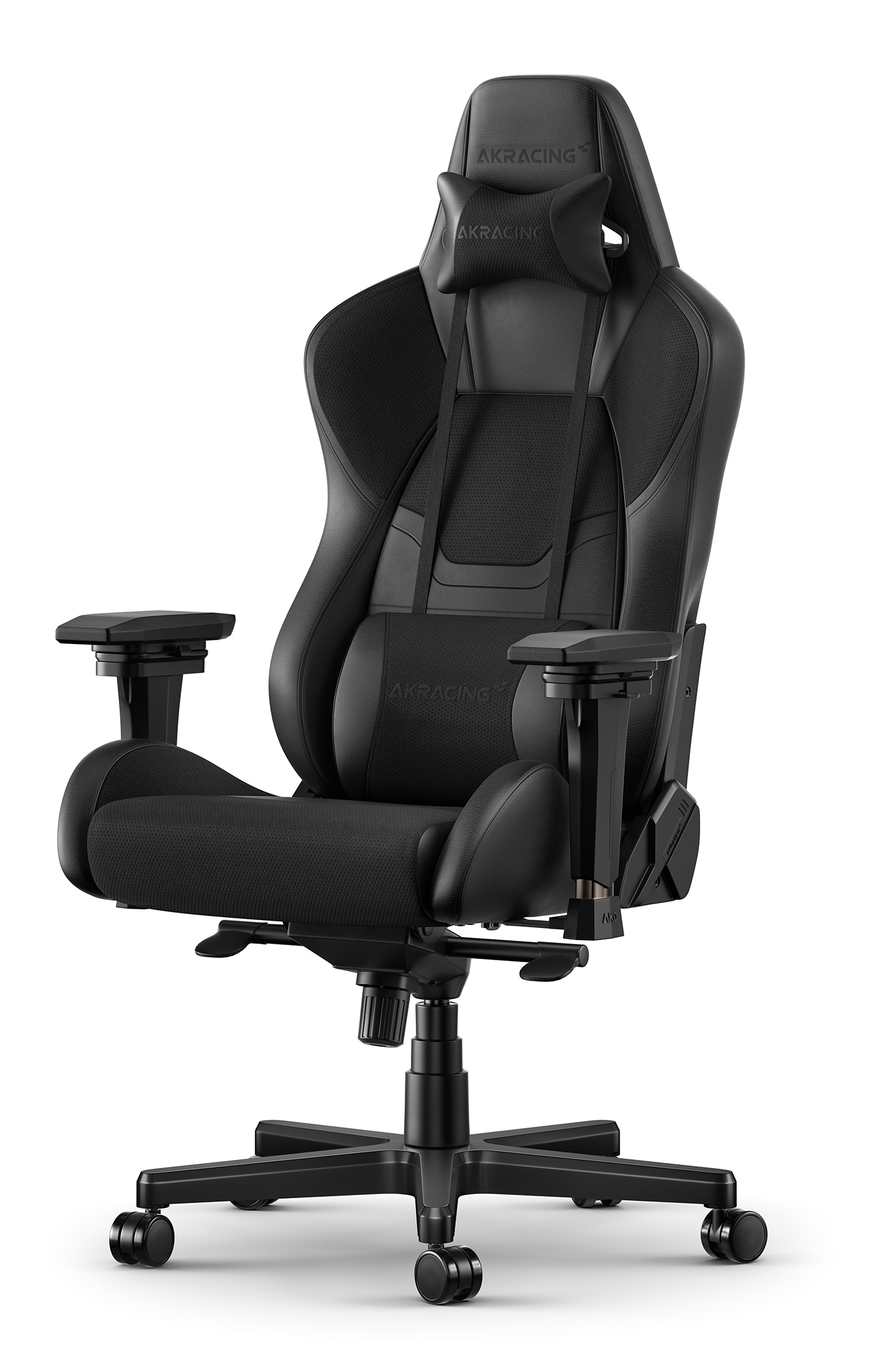 AKRacing Gaming-Stuhl »Master Premium Black Softouch, Kunstleder, 4D-Armlehnen, Stahlrahmen«, Kunstleder-Stoff