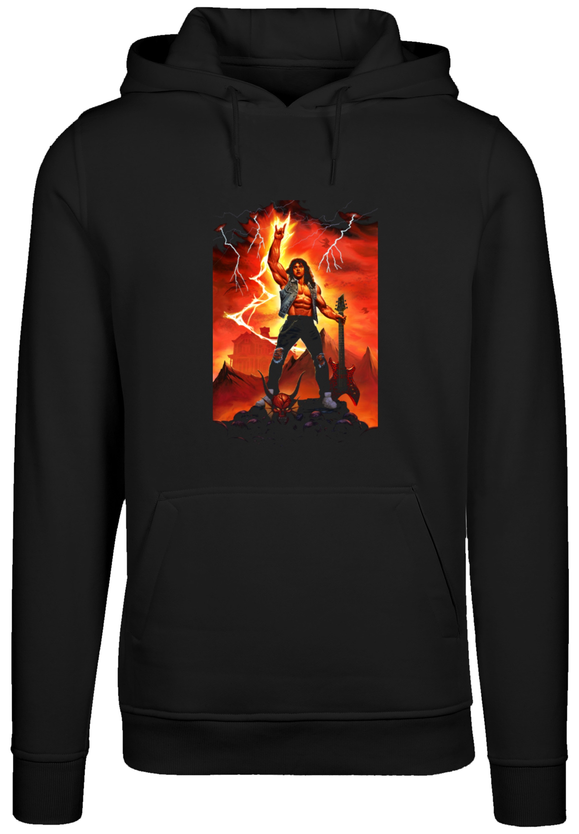 F4NT4STIC Kapuzenpullover »Stranger Things Hell Guitar- DTG Netflix TV Series«, Premium Qualität