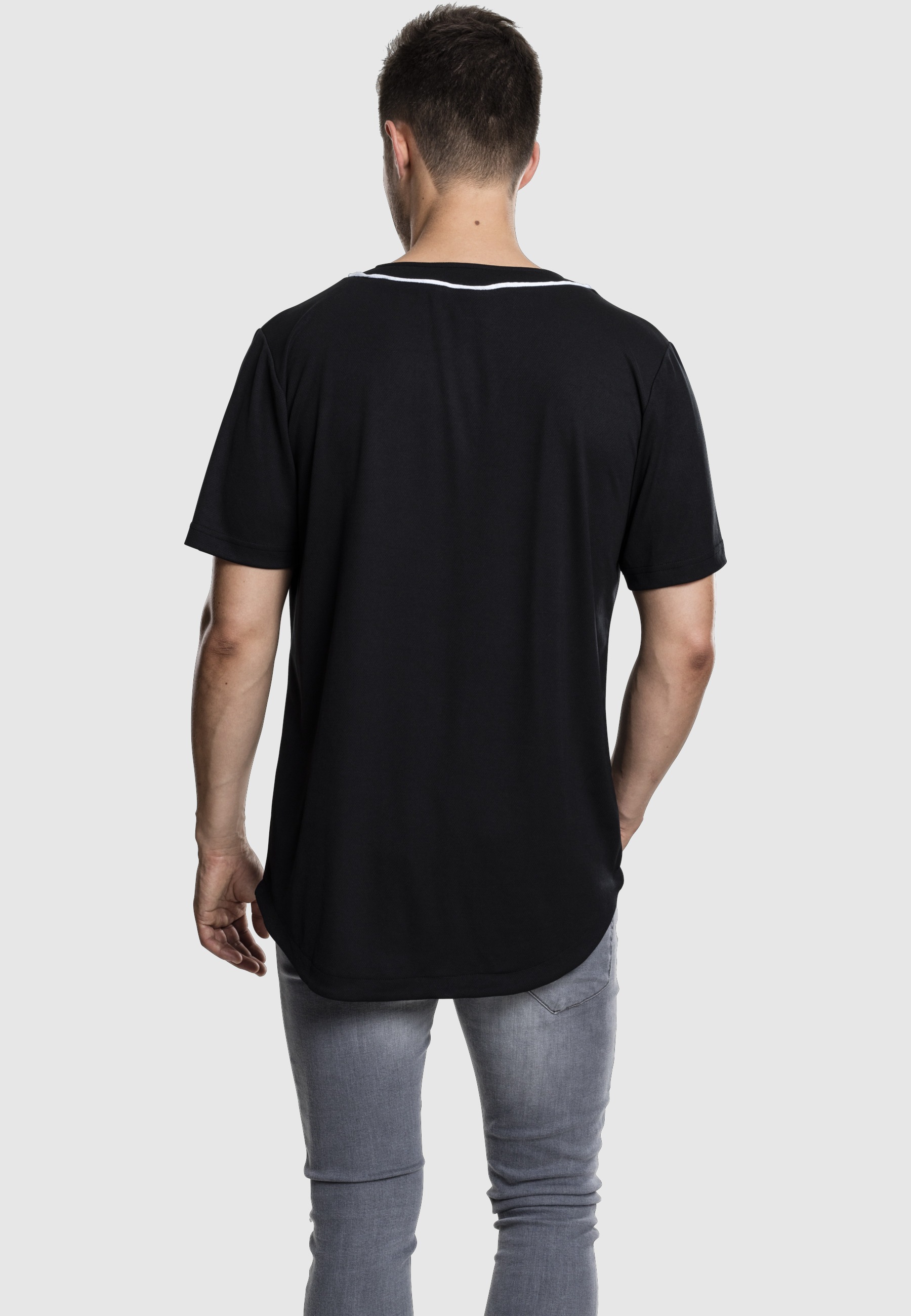 URBAN CLASSICS Kurzarmhemd »Urban Classics Herren Baseball Mesh Jersey« 1 Stk.