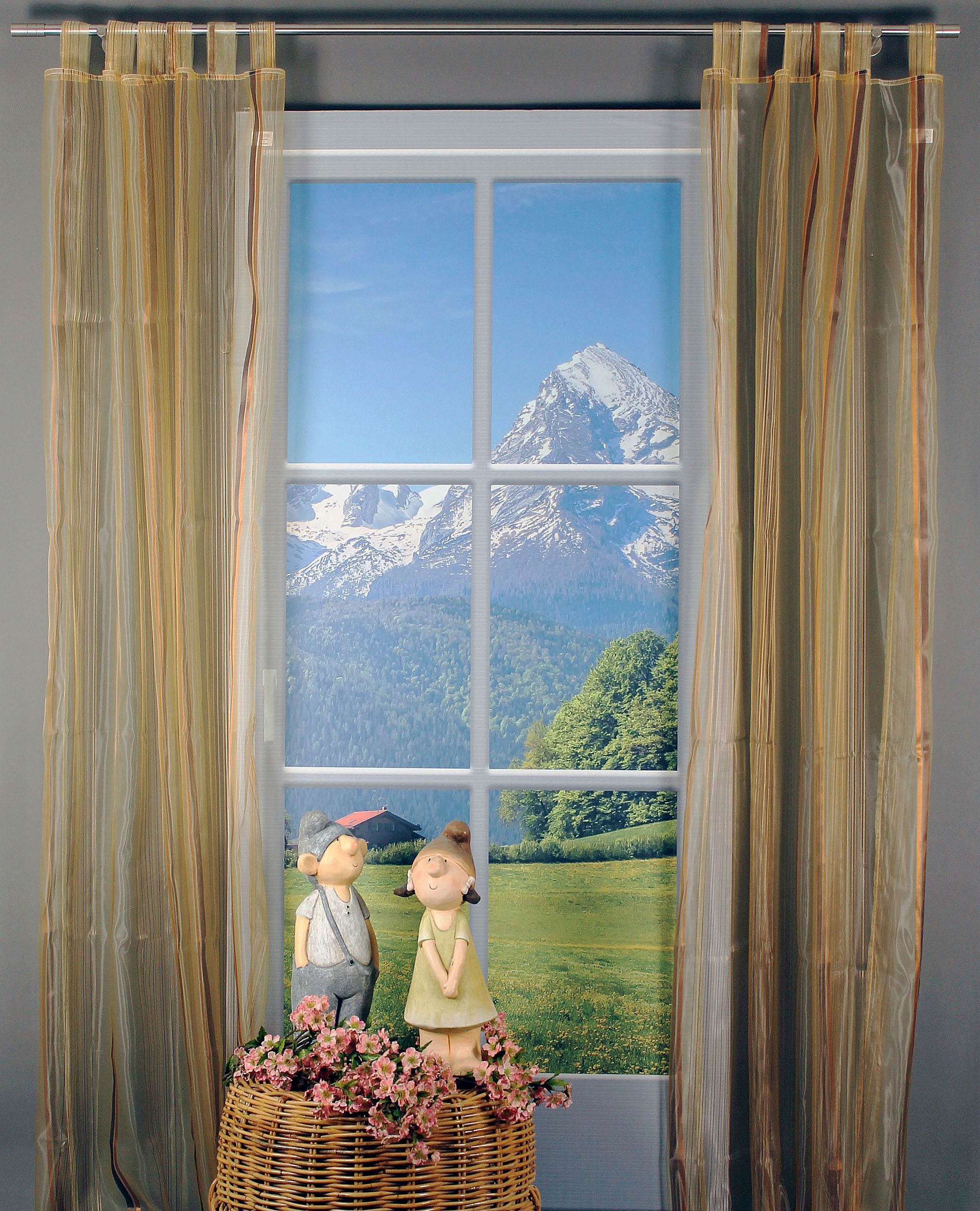 HOSSNER - ART OF HOME DECO Gardine "Chiemsee" Schlaufen 1 Stk. tlg. Schlauf günstig online kaufen