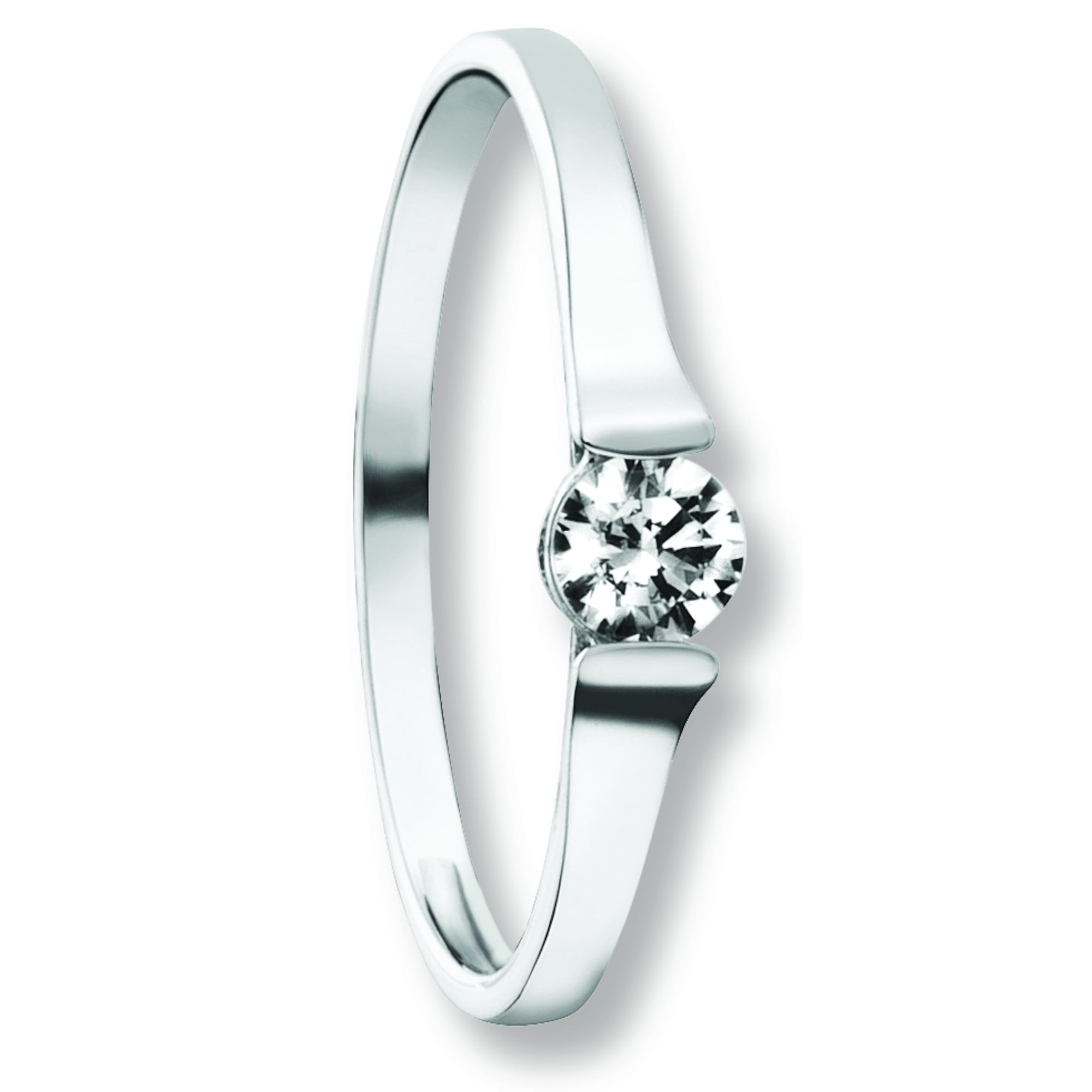 Goldring ONE ELEMENT "Zirkonia Ring aus 333 Weißgold" Gr. 57, silber, Fingerringe, Damen, 57,mit Zirkonia, Gold Weißgold 333, Gold, Weißgold 333, Goldring, Fein gefertigt – ein Zeichen mit besonderer Bedeutung