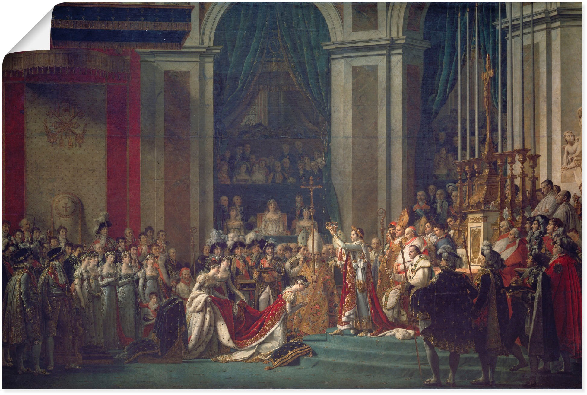 Artland Alu-Dibond-Druck »Krönung Napoleons I und Josephines«, historische Ereignisse, (1 St.), für Innen- und Außenbereich geeignet, Outdoorbild