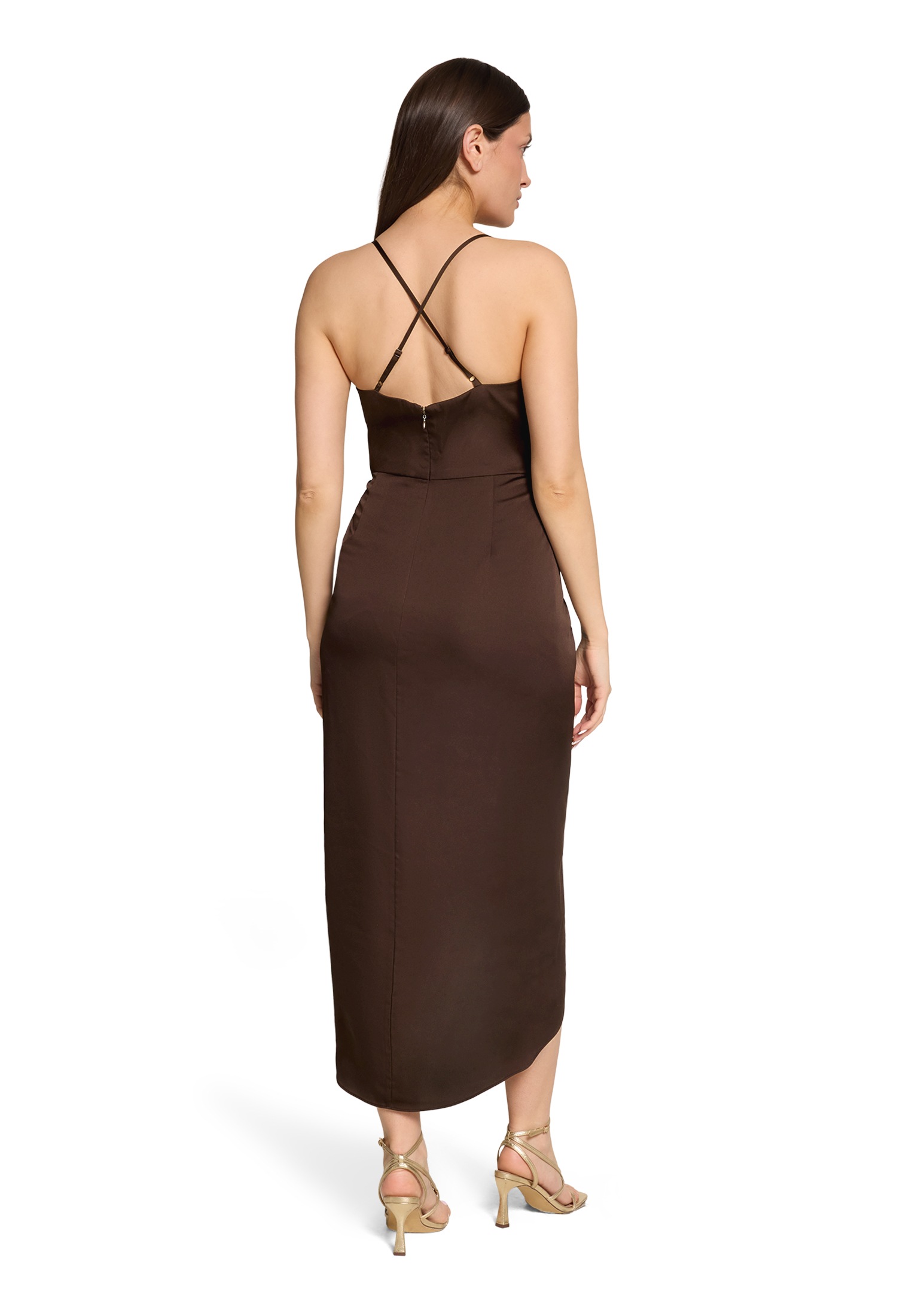 Vera Mont Abendkleid »Damen mit Raffung« Ohne Tasche Material