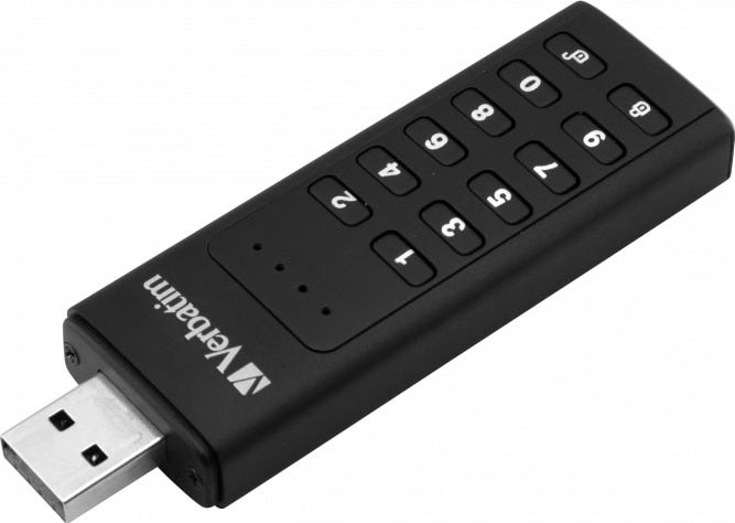 Verbatim USB-Stick »Keypad Secure 64GB«, (USB 3.2 Lesegeschwindigkeit 160 MB/s)