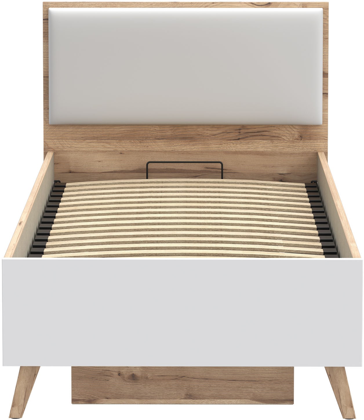 FORTE Stauraumbett »Vankka viel Stauraum, skandinavisches Design, Made in Europe«, aufklappbarer Lattenrost, weitere Produkte zur Serie erhältlich