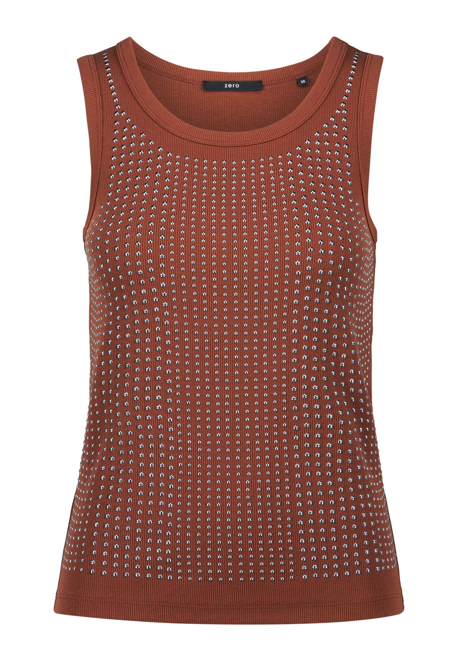 Zero Tanktop "zero Damen Top mit Ziernieten", Plain/ohne Details günstig online kaufen