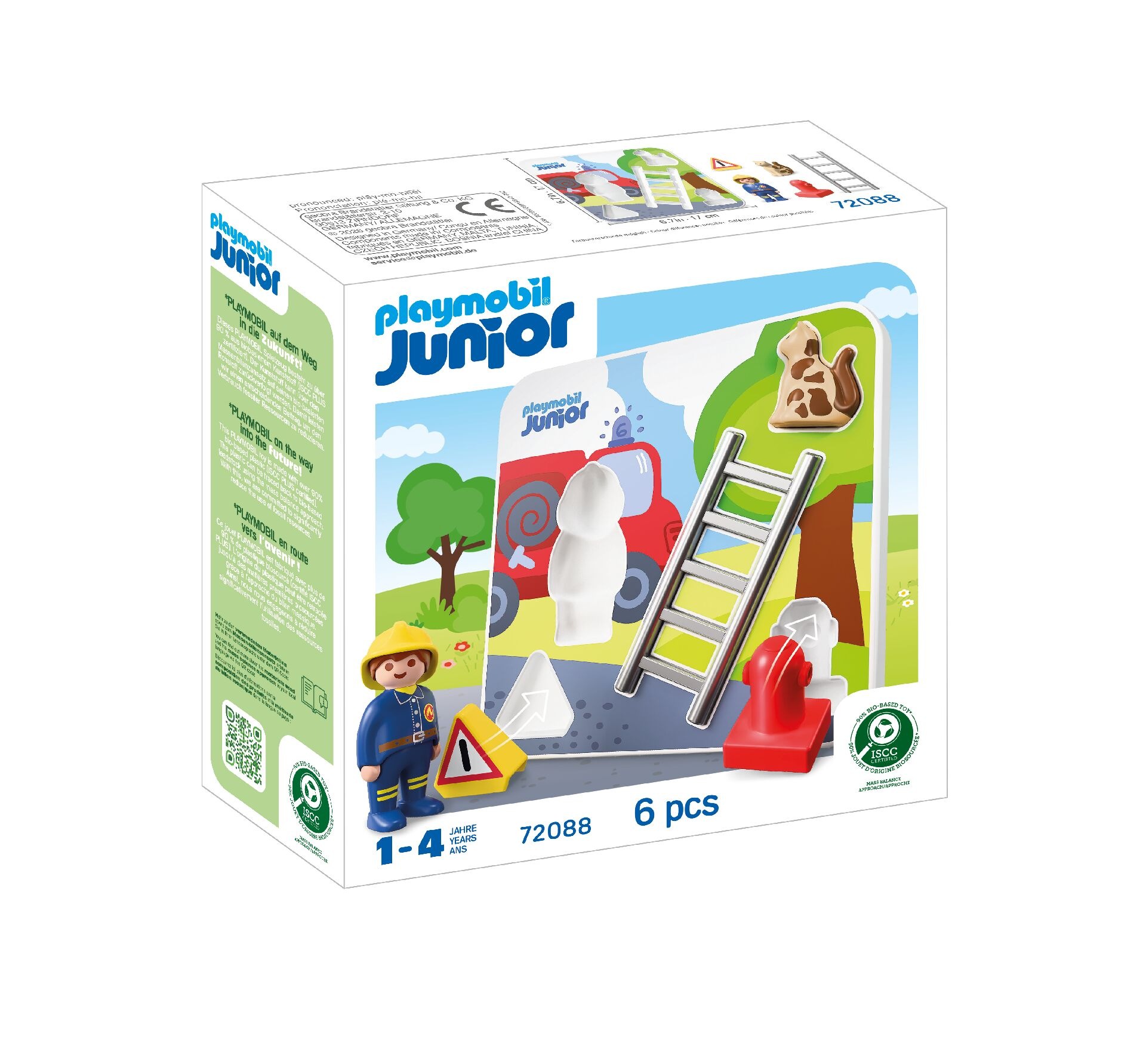 Playmobil® Konstruktions-Spielset »Feuerwehr-Puzzle (72088), JUNIOR« Made in Europe