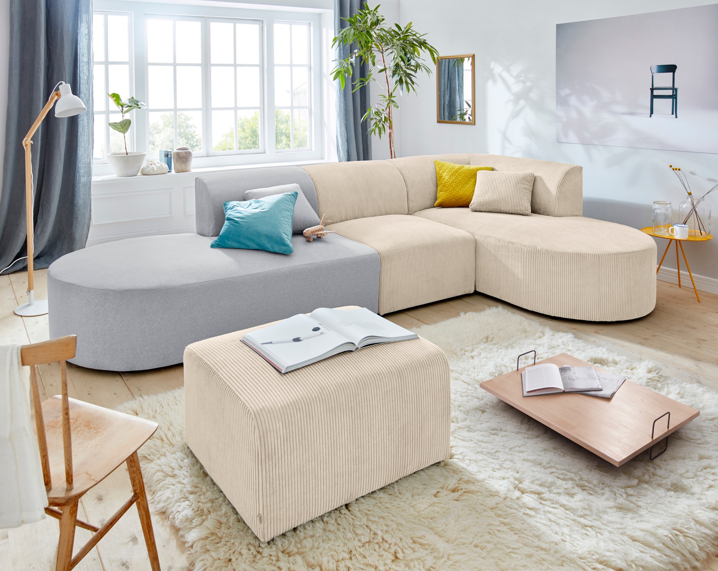 OTTO home Hocker »Alesund« als Einzelteil oder Teil des Modulsofas