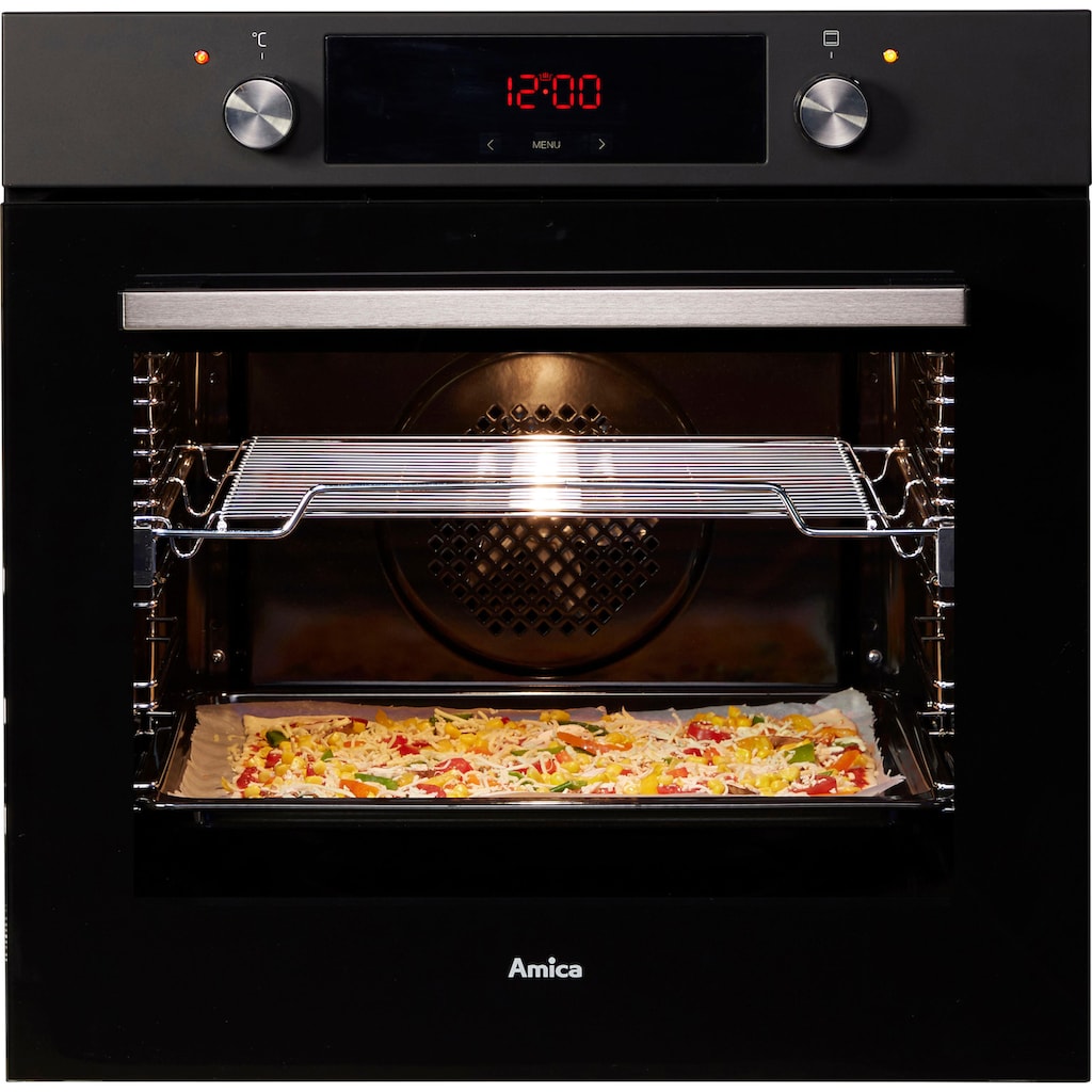 Amica Einbaubackofen »EBX 943 610 SM«, EBX 943 610 SM, mit 1-fach-Teleskopauszug, Simple Steam