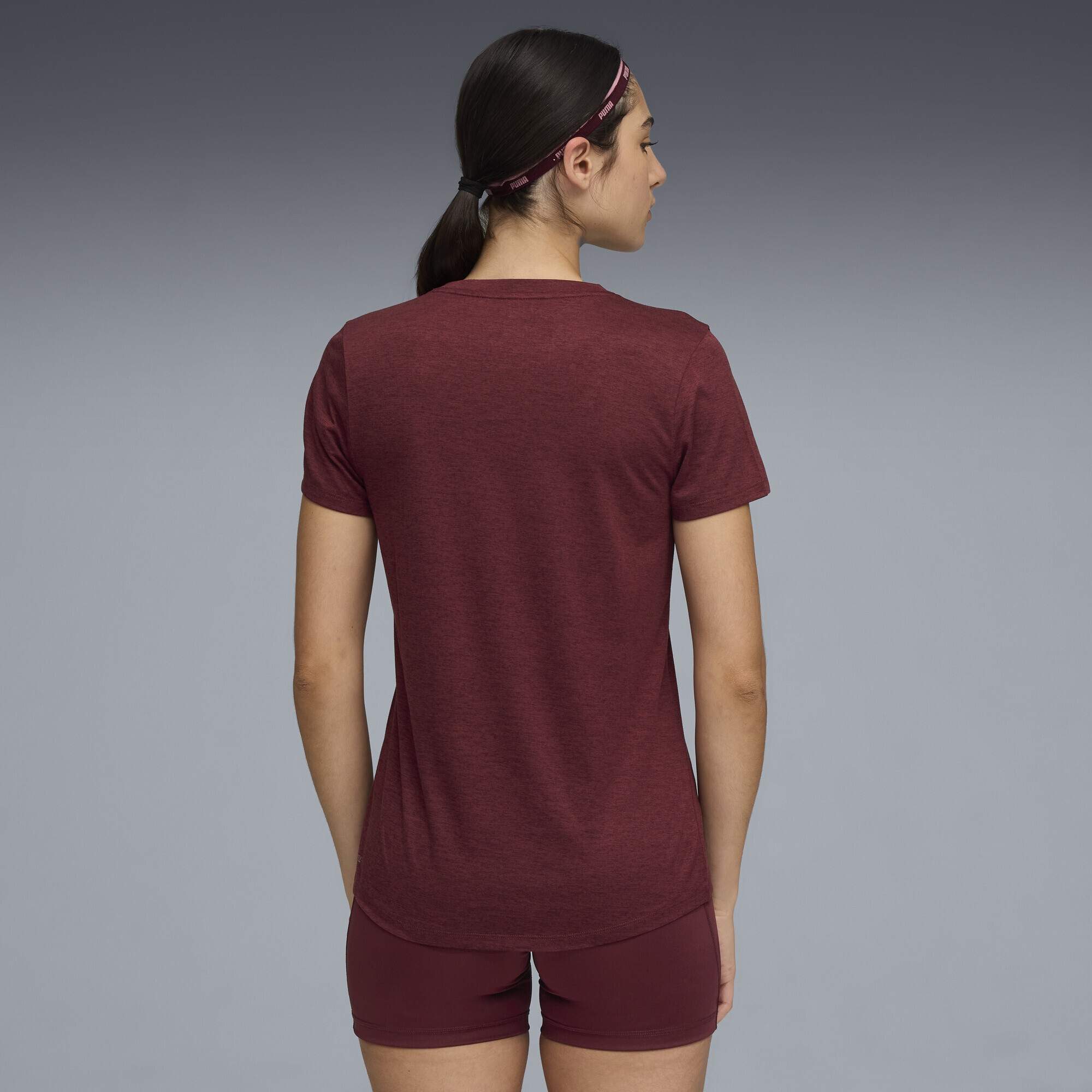 PUMA Trainingsshirt »TAD ESSENTIALS Meliertes T-Shirt Damen«