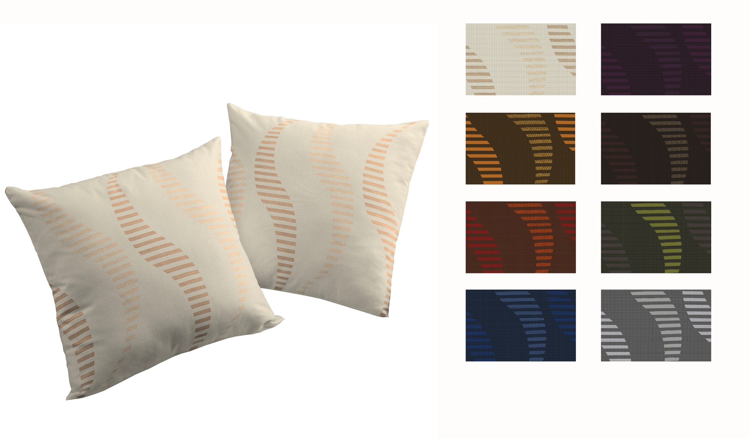 Dekokissen WIRTH "LUPARA" Gr. 1, grün (grün, gemustert), B:40cm L:40cm, Baumwolle, Polyester, Dekokissen_Sitzkissen_Kissenhüllen, Kissenhülle ohne Füllung, 2 Stück 3