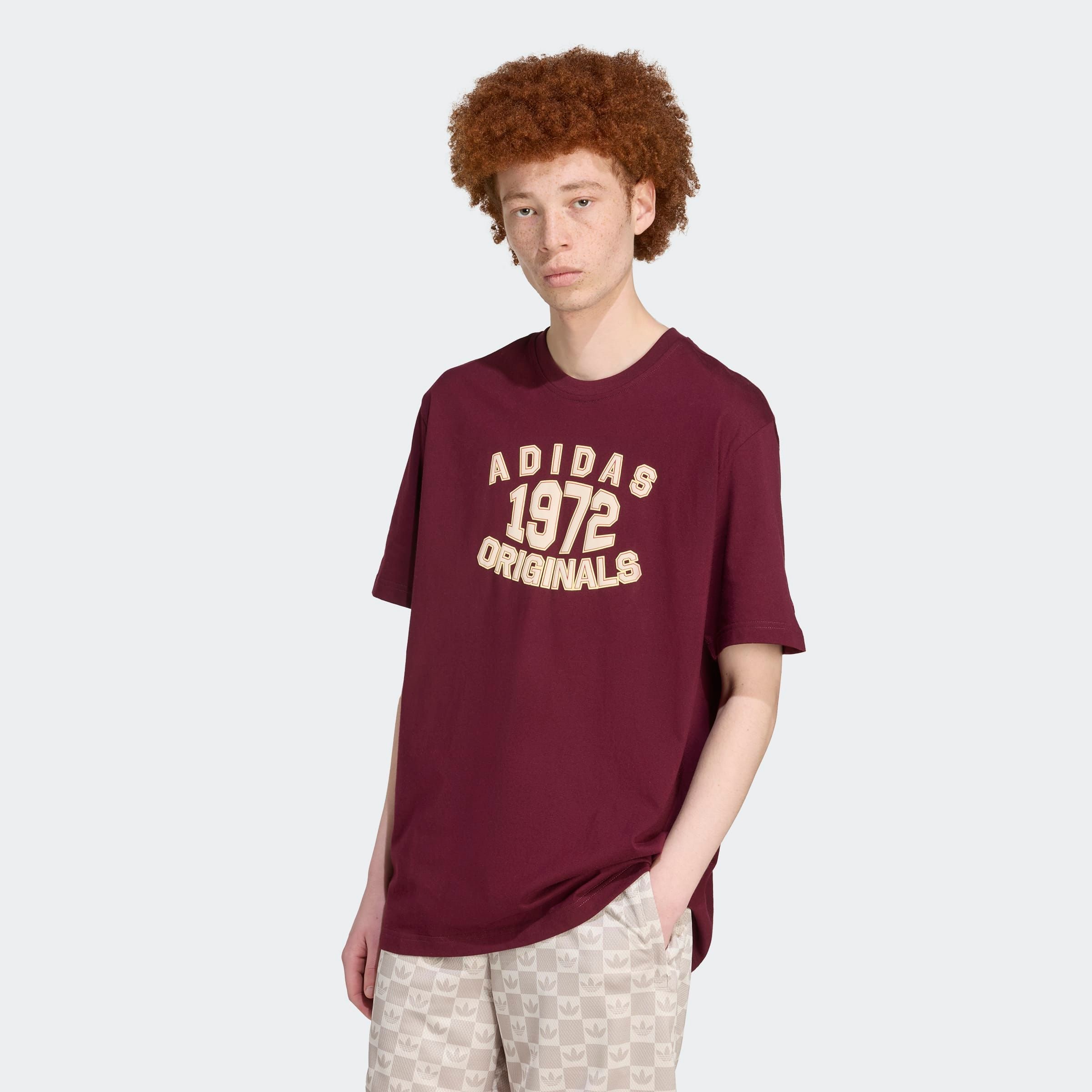 adidas Originals T-Shirt "LOOSE" mit Print im College-Stil, aus weicher Baumwolle