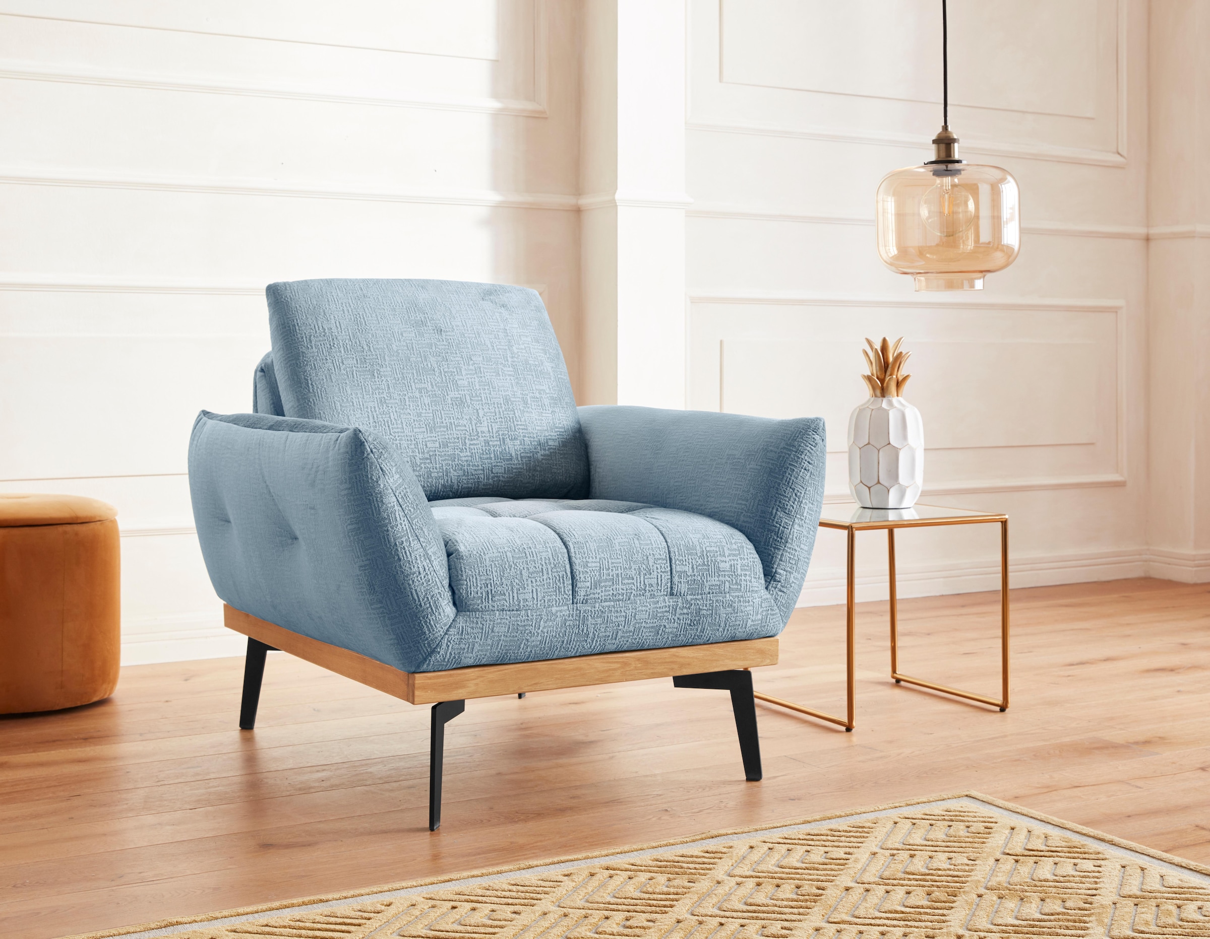 exxpo - sofa fashion Sessel "Palic, Loungesessel mit Rückenverstellung, hoh günstig online kaufen