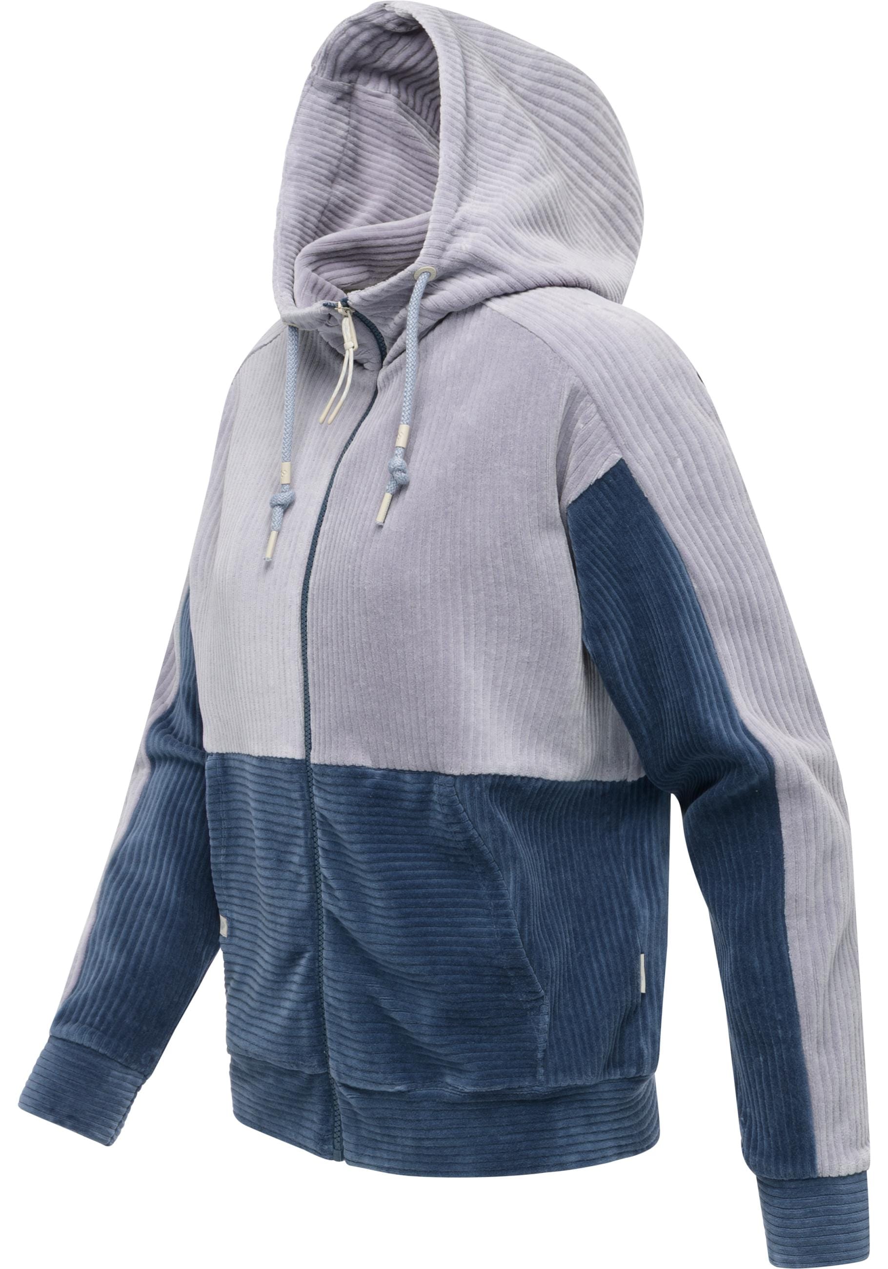Ragwear Sweatjacke »Colbien Cordy«, Gemütliche Damen Freizeitjacke aus kuschelig angerautem Kord