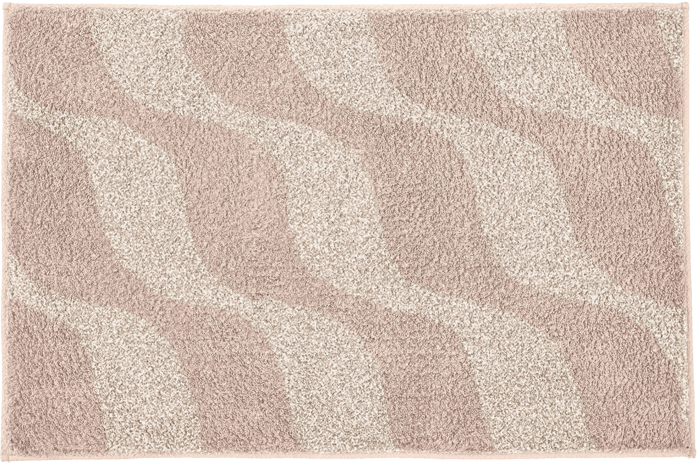 Kleine Wolke Badematte »»Onda«« Höhe 15 mm rutschhemmend beschichtet fußbodenheizungsgeeignet Badteppich, modernes Ton in Ton Wellendesign, flauschig