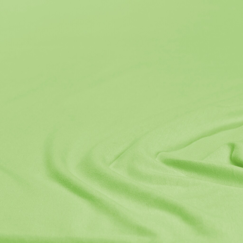 Wohnen Bettwäsche, Bettlaken und Betttücher Primera Spannbettlaken »Mako-Feinjersey«, (1 St.), Aus 100 % gekämmter Baumwolle grü