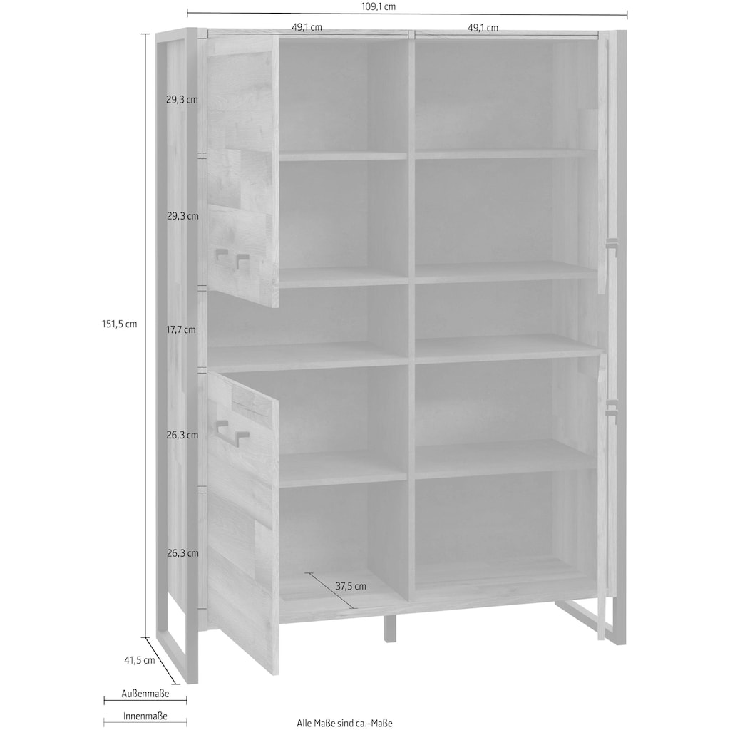 FORTE Aktenschrank »HUD«, Breite 109 cm