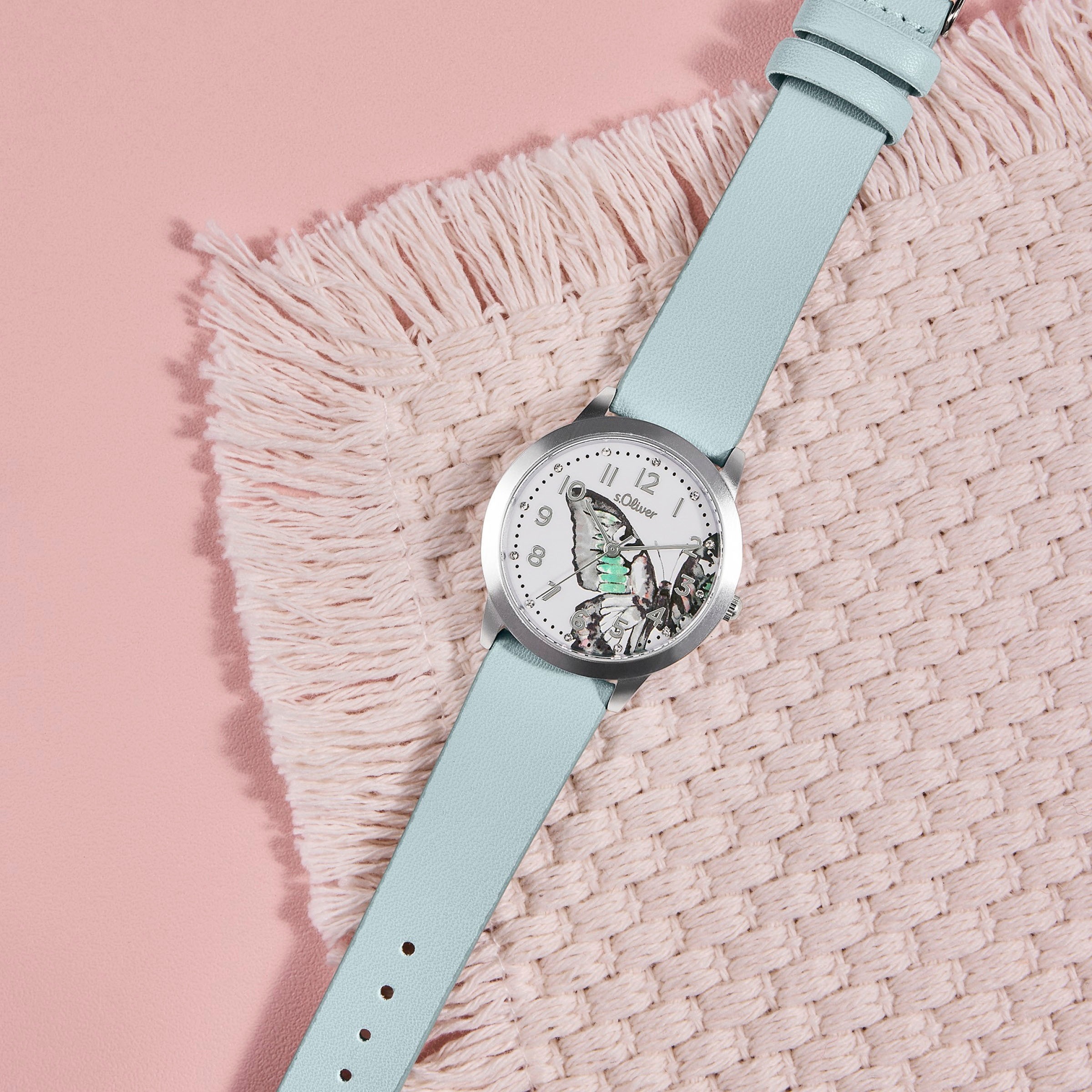s.Oliver Quarzuhr, Armbanduhr, Kinderuhr, Mädchen, Schulanfang, Geburtstag, Geschenkidee