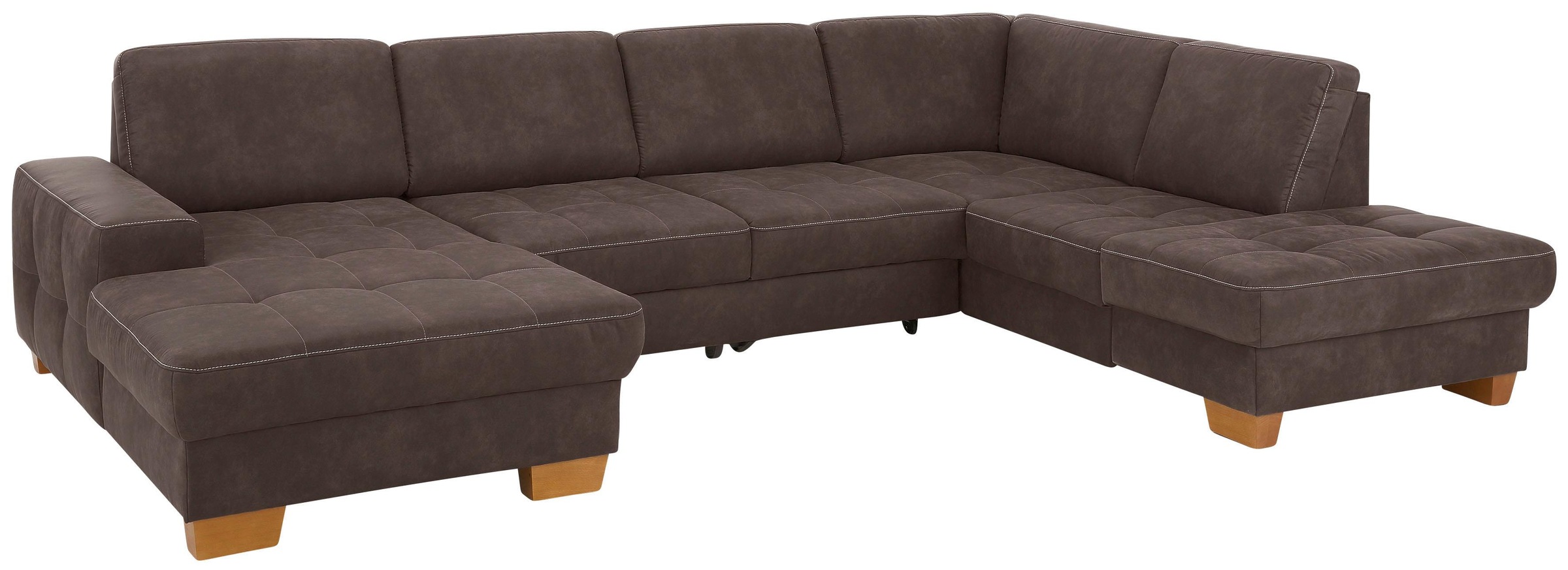 Home affaire Wohnlandschaft "Puccini U-Form" mit Federkern, Sitztiefenverst günstig online kaufen