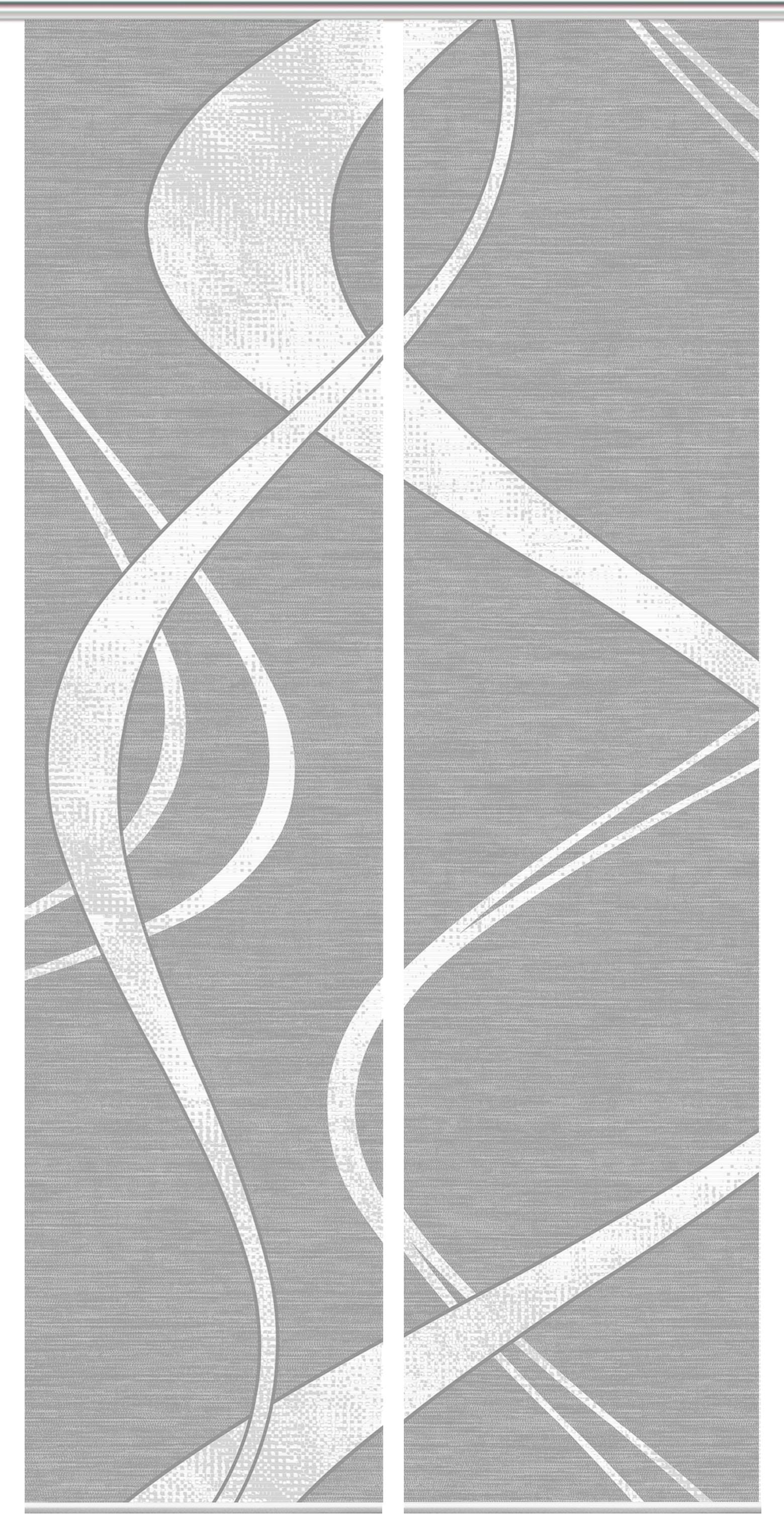 Schiebegardine »TIBANO 2er SET«, (2 St.), Bambus-Optik, Digital bedruckt