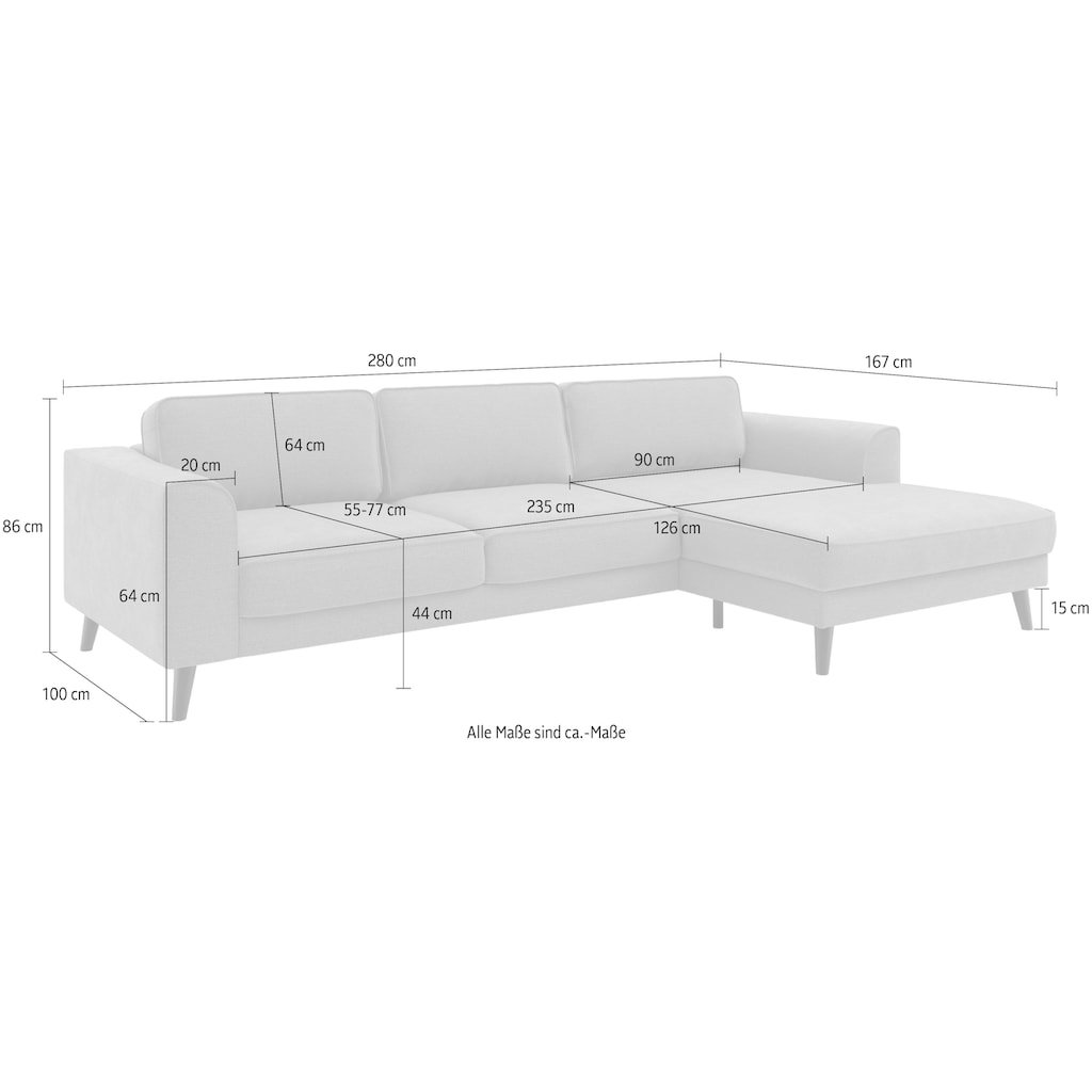 TRENDMANUFAKTUR Ecksofa »Lumber Jack«