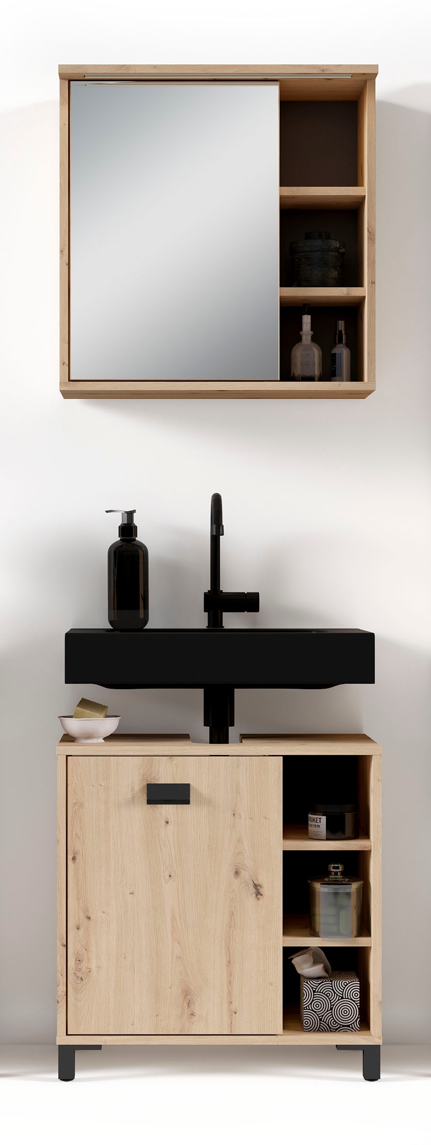 byLIVING Badmöbel-Set "Wellness" Komplett-Set, 2-tlg, 2 Stk. tlg. günstig online kaufen