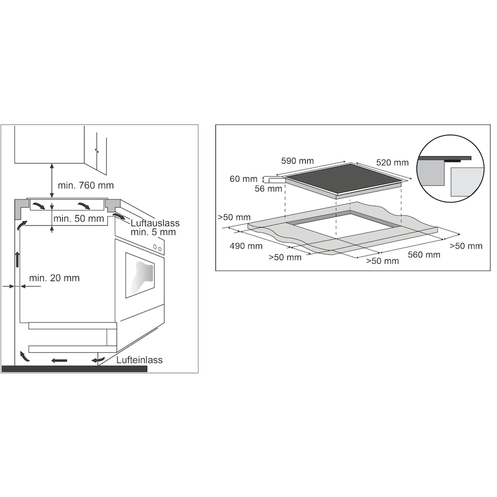 Hanseatic Induktions-Kochfeld von SCHOTT CERAN®, MC-IF7021B2