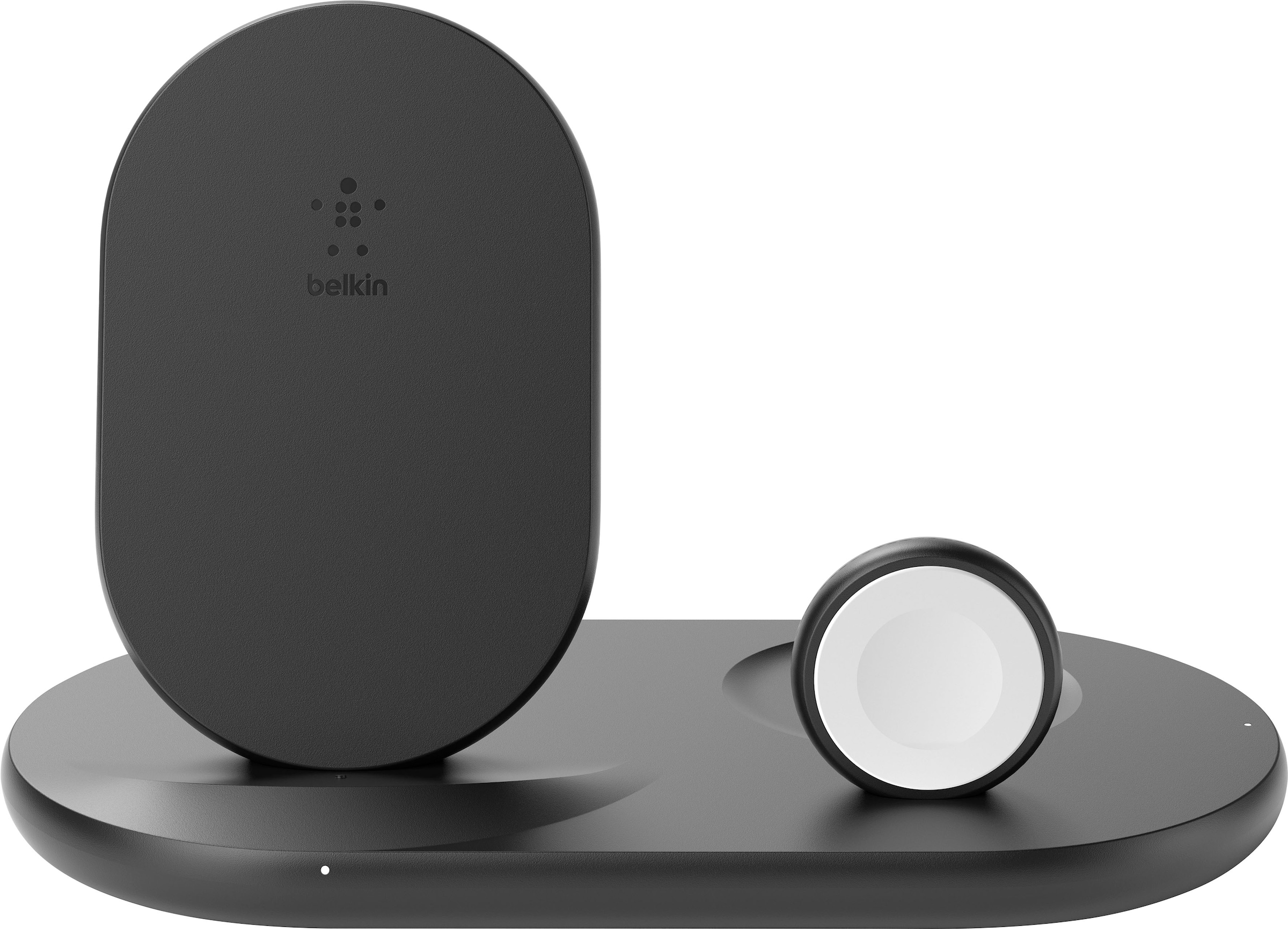 Belkin Wireless Charger »Belkin drahtloses 3-in-1 Ladegerät für iPhone, Apple Watch und AirPods«, (kompatibel für fast alle Apple iPhone, Apple Watch und AirPods), inkl. Netzteil, Wireless Ladestation/Ladeständer