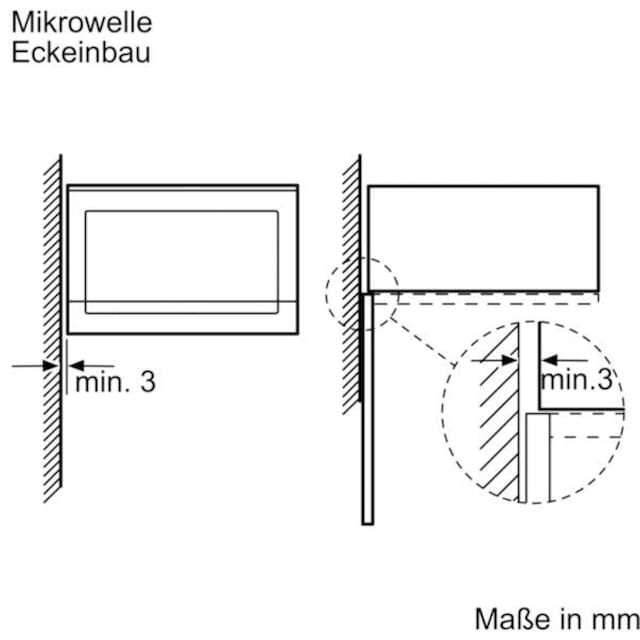 SIEMENS Einbau-Mikrowelle »BE555LMS0«, Mikrowelle, 900 W online bestellen |  BAUR