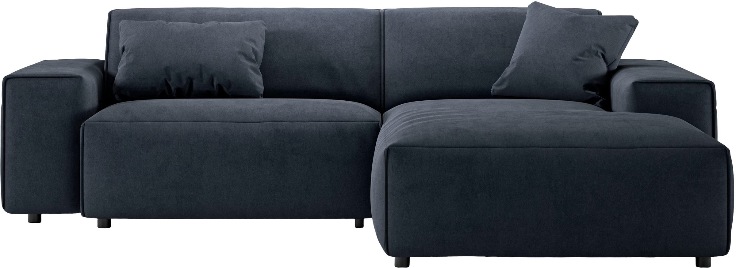 andas Ecksofa »Glimminge L-Form auch in Breitcord, Feincord + Easy care-Bezug,«, Breite 234, Zierkissen