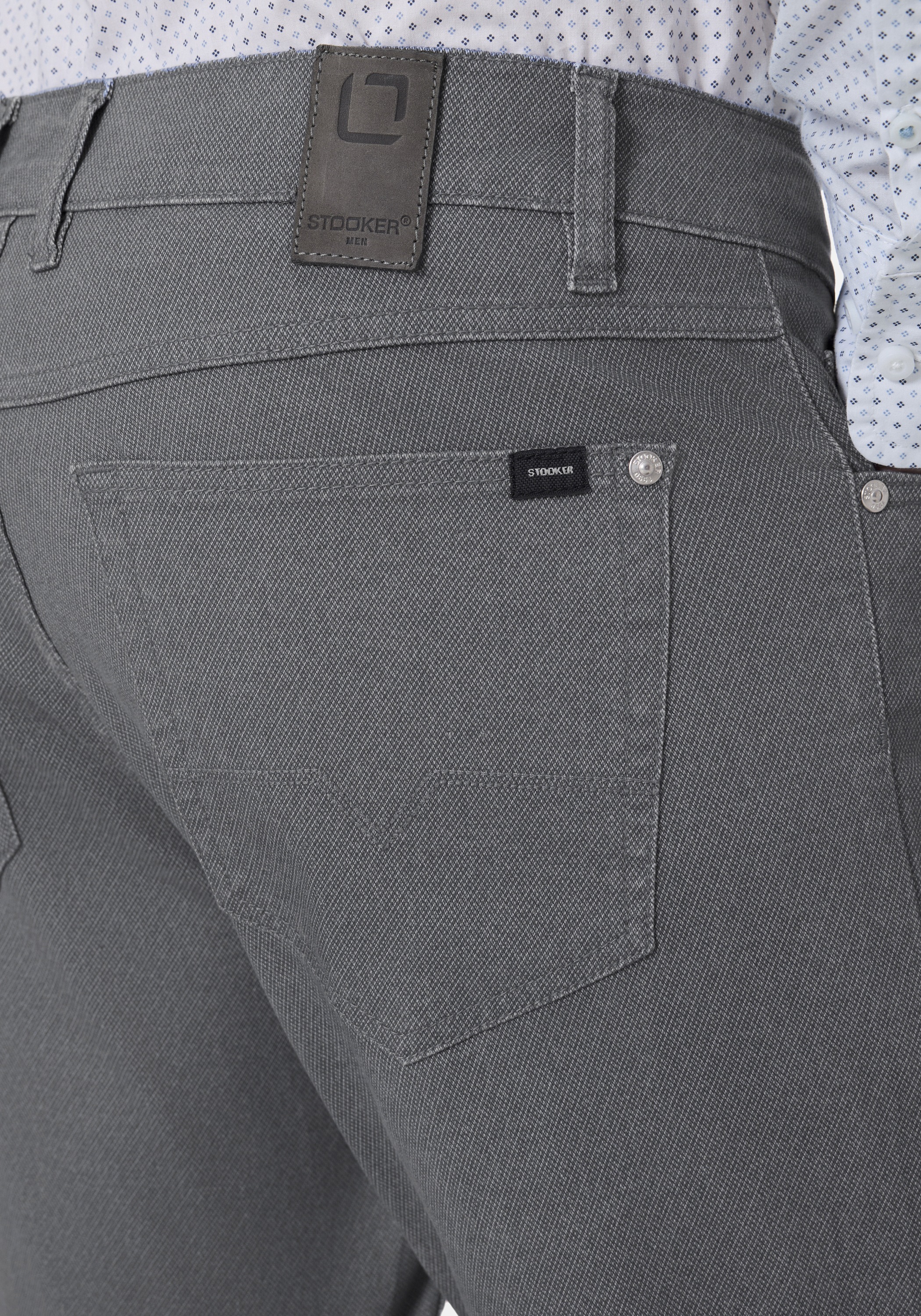 Stooker Men 5-Pocket-Jeans »Frisco Print Straight Fit«, Straight Fit Casual Clean Wash Twill Coloured Comfort Flex! für Herren