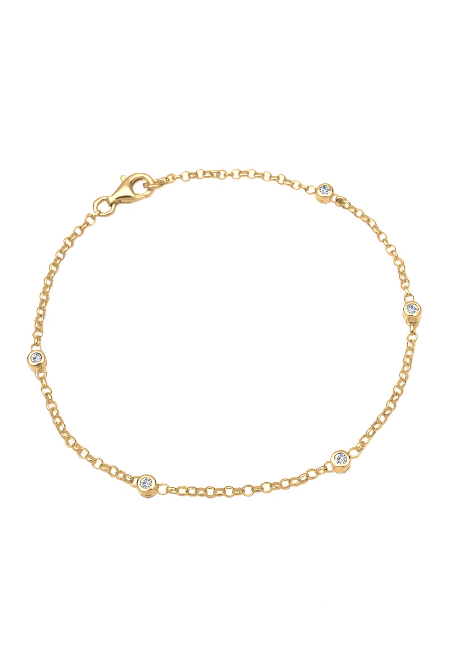 Elli Armband »Klassisch Basic Kristalle 925 Silber«