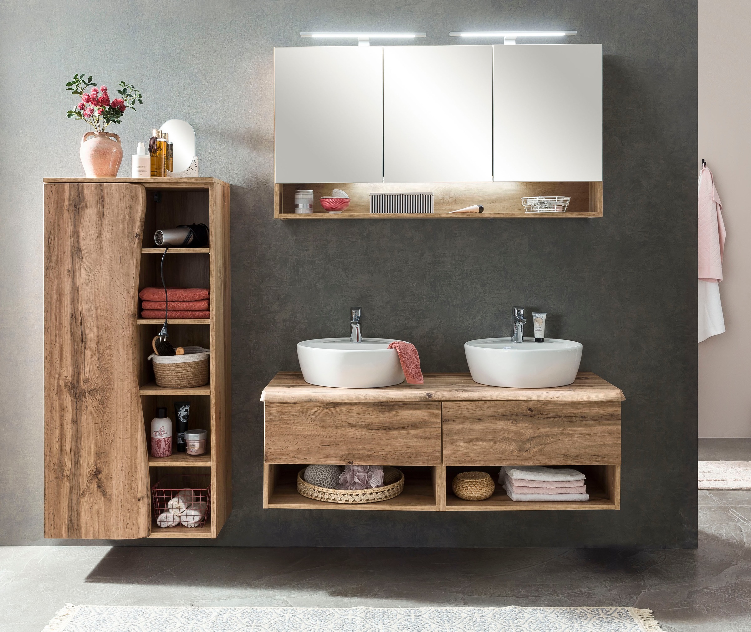 welltime Spiegelschrank »Stubach«, Breite 120 cm