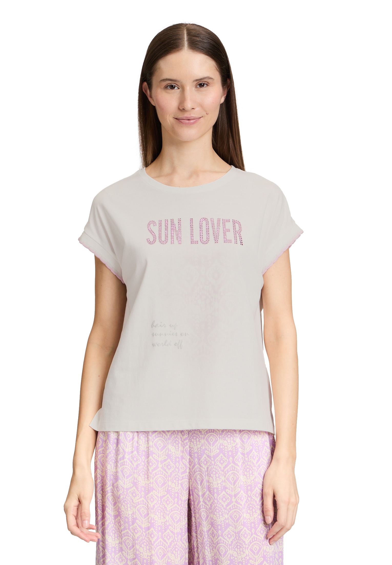 Cartoon Kurzarmshirt "Damen mit Rundhalsausschnitt", 1 Stk. Rippbündchen günstig online kaufen